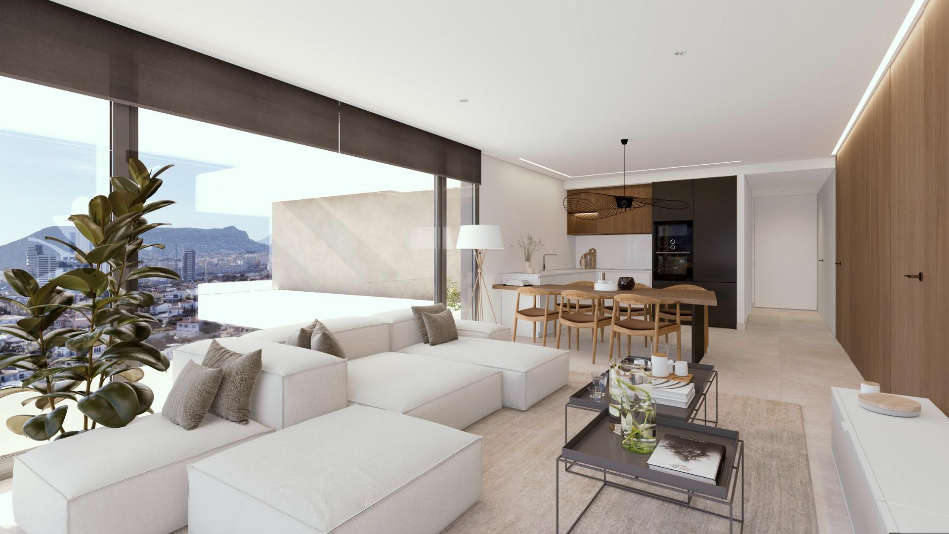 Lujo y vistas al mar en Calpe, Costa Blanca., Lujo y vida moderna en Calpe: apartamento de nueva construcción con vistas al mar. Acabados premium, domótica, piscinas y wellness. ¡Tu paraíso en Costa Blanca!