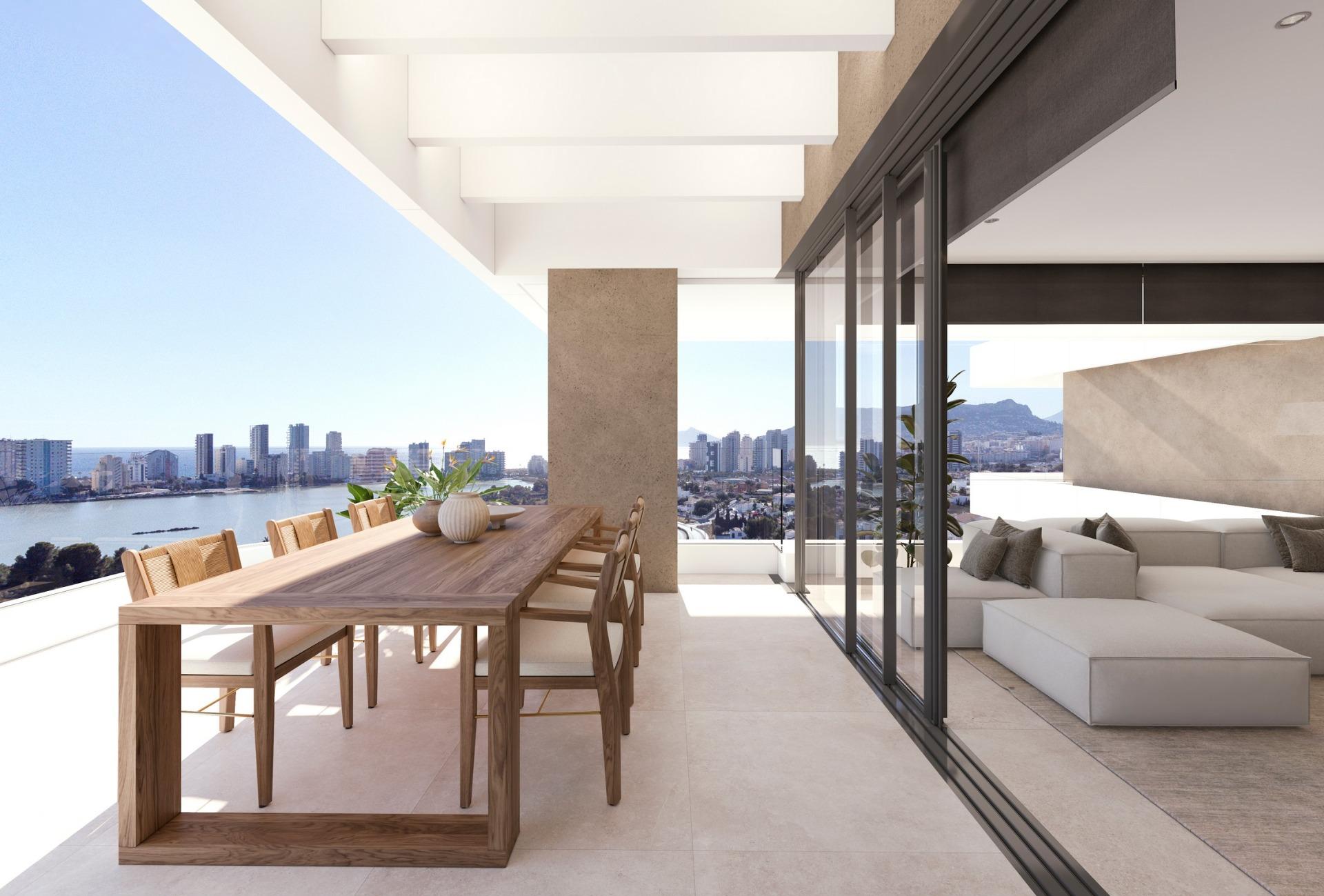 Lujo y vistas al mar en Calpe, Costa Blanca., Lujo y vida moderna en Calpe: apartamento de nueva construcción con vistas al mar. Acabados premium, domótica, piscinas y wellness. ¡Tu paraíso en Costa Blanca!