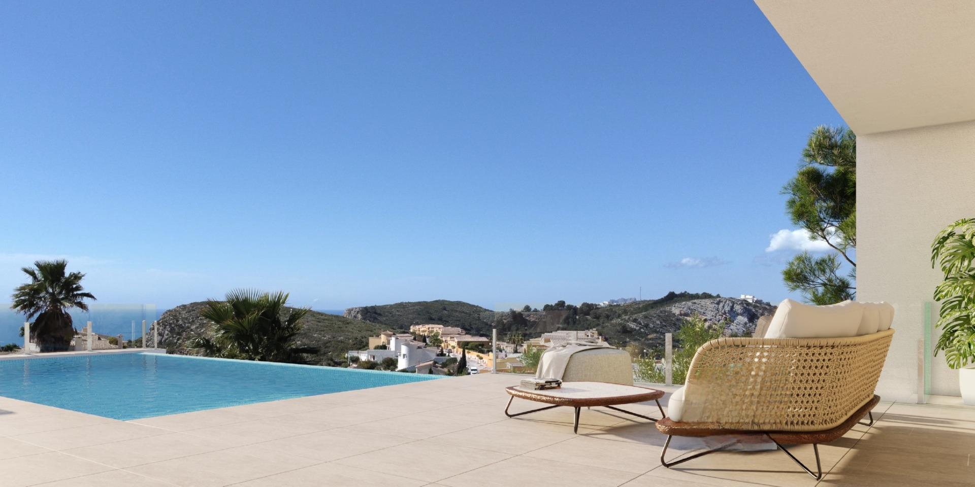Benitachell: Lujosa Villa Nueva con Piscina y Vistas al Mar, Espectacular villa de lujo obra nueva en Benitachell, Costa Blanca North. Vistas al mar, piscina infinita y diseño mediterráneo. ¡Vive el lujo en tu paraíso de