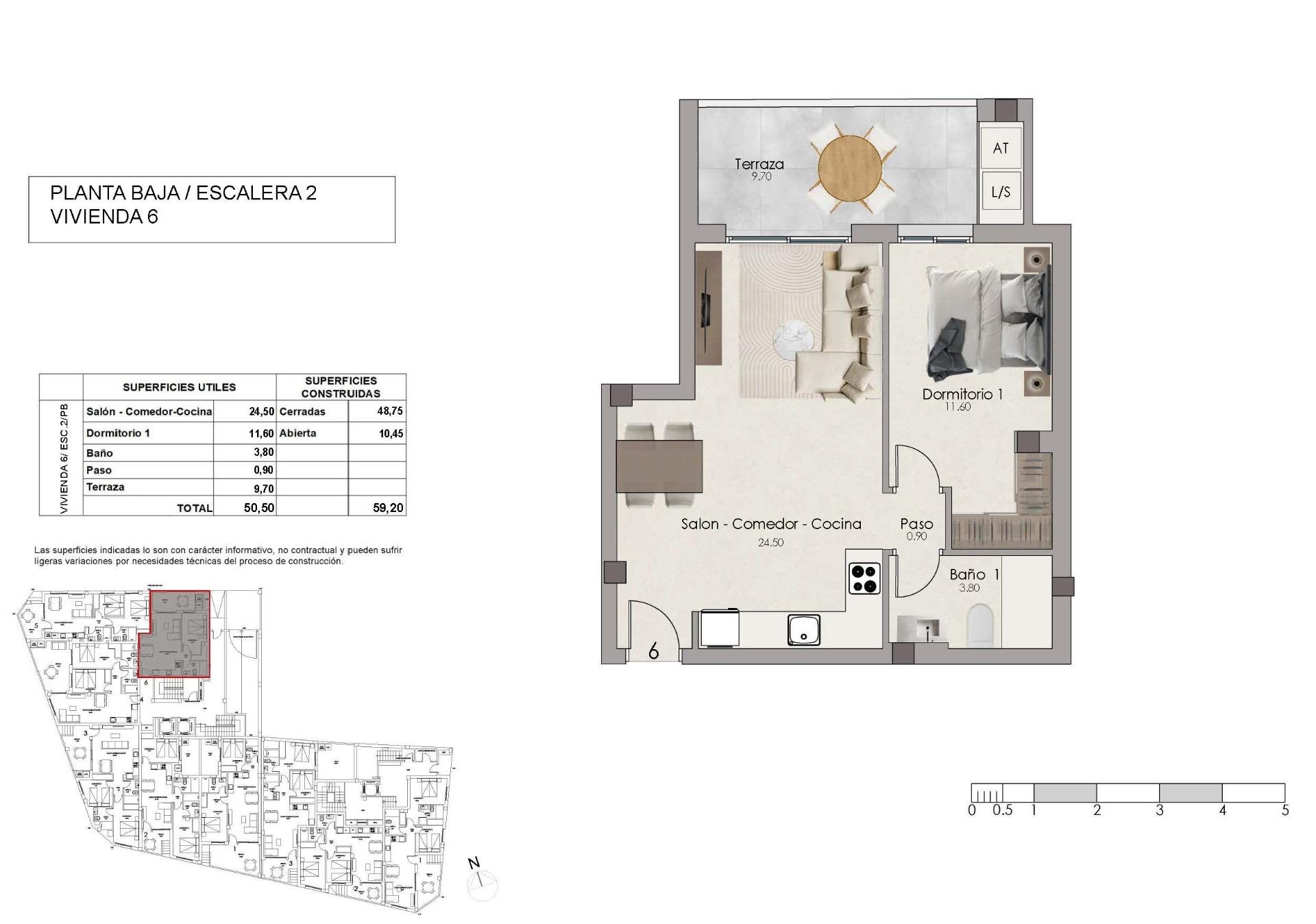 Estilo Mediterráneo: Apartamento Moderno con Piscina en Santa Pola, Descubre tu apartamento de 1 hab. en Santa Pola, Costa Blanca. Nueva construcción con piscina, solárium y alta eficiencia energética. A 1 km de la playa. ¡Tu vi