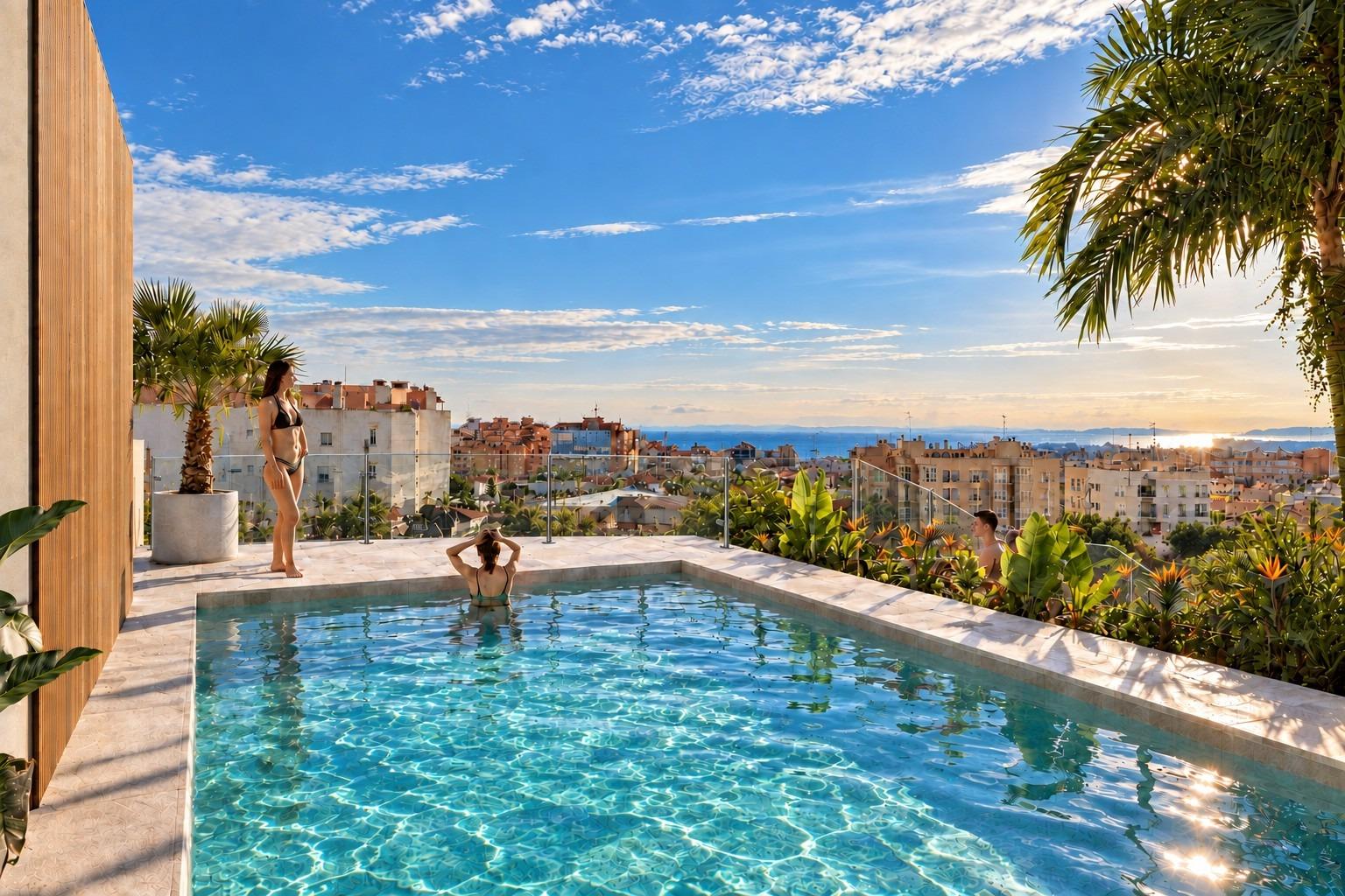 Estilo Mediterráneo: Apartamento Moderno con Piscina en Santa Pola, Descubre tu apartamento de 1 hab. en Santa Pola, Costa Blanca. Nueva construcción con piscina, solárium y alta eficiencia energética. A 1 km de la playa. ¡Tu vi