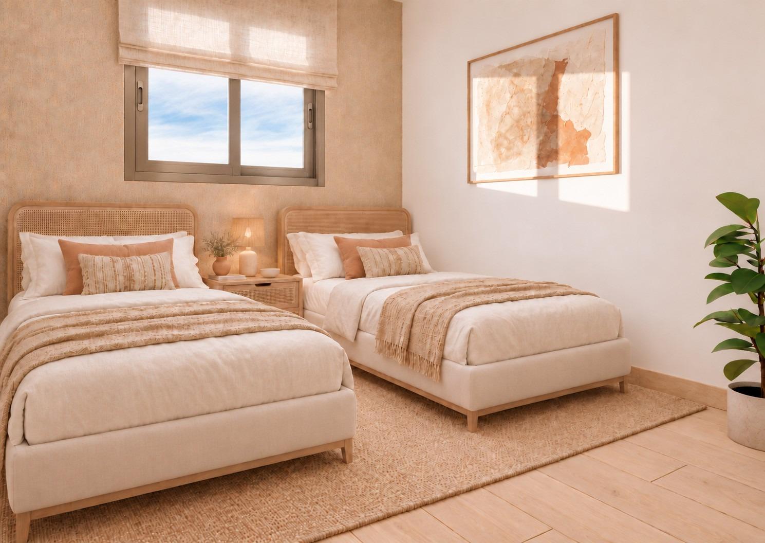 Estilo Mediterráneo: Apartamento Moderno con Piscina en Santa Pola, Descubre tu apartamento de 1 hab. en Santa Pola, Costa Blanca. Nueva construcción con piscina, solárium y alta eficiencia energética. A 1 km de la playa. ¡Tu vi