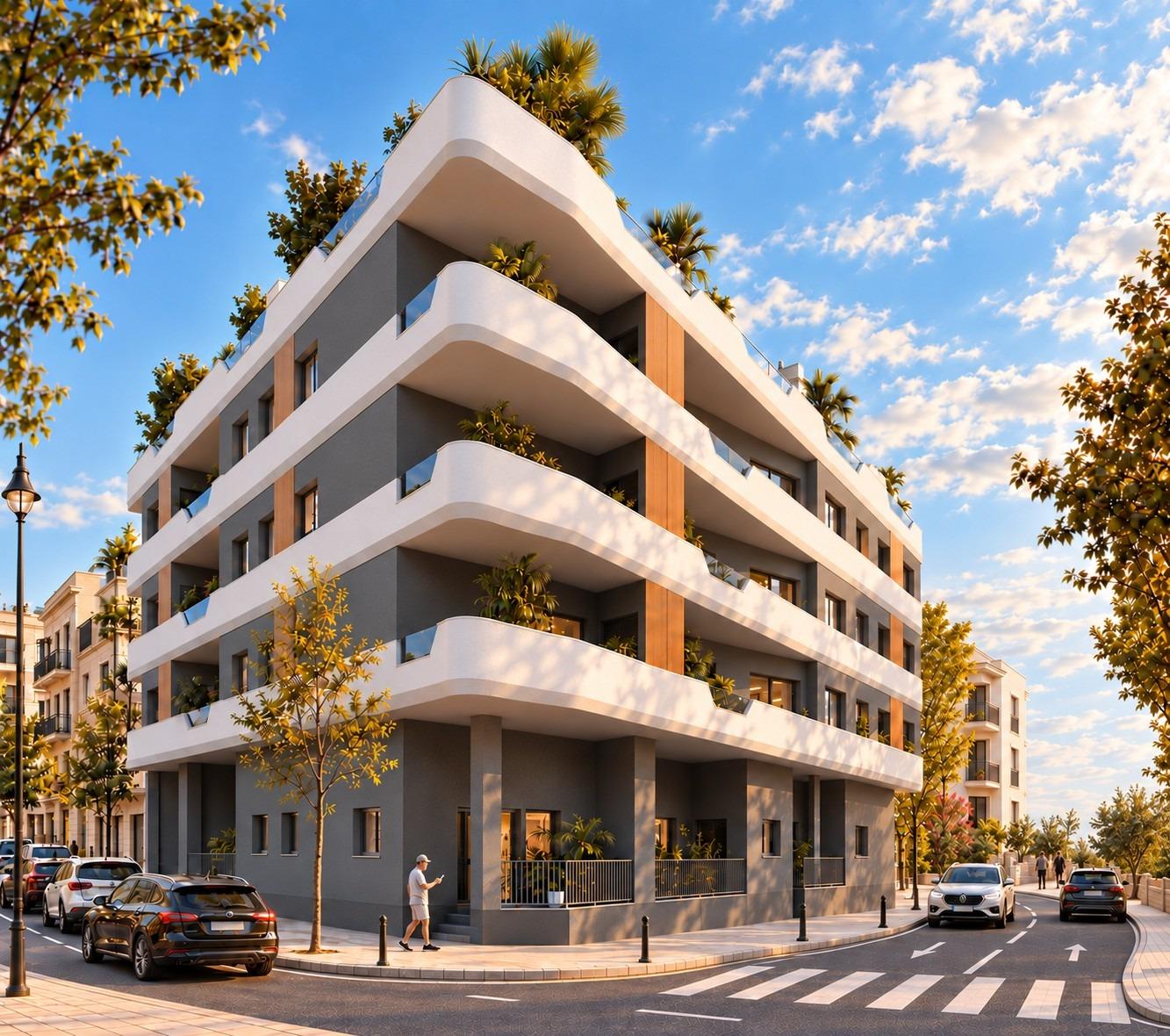 Estilo Mediterráneo: Apartamento Moderno con Piscina en Santa Pola, Descubre tu apartamento de 1 hab. en Santa Pola, Costa Blanca. Nueva construcción con piscina, solárium y alta eficiencia energética. A 1 km de la playa. ¡Tu vi