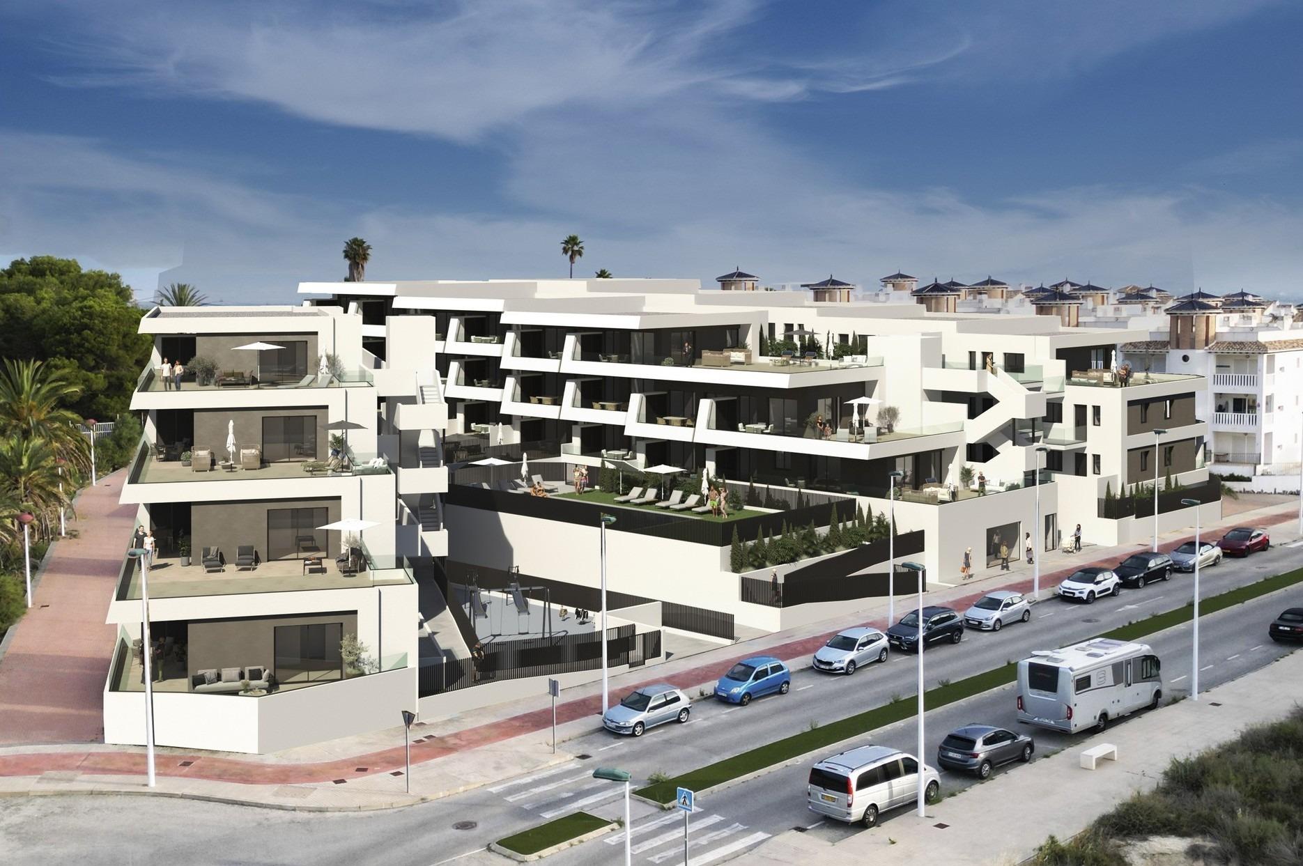 Modernas residencias de nueva construcción a solo 800 m de la playa de El Pinet, Exclusivas residencias de nueva construcción en La Marina, Alicante. A 800m de la playa El Pinet. Apartamentos de 2 dorm/2 baños. ¡Tu hogar o inversión en Costa