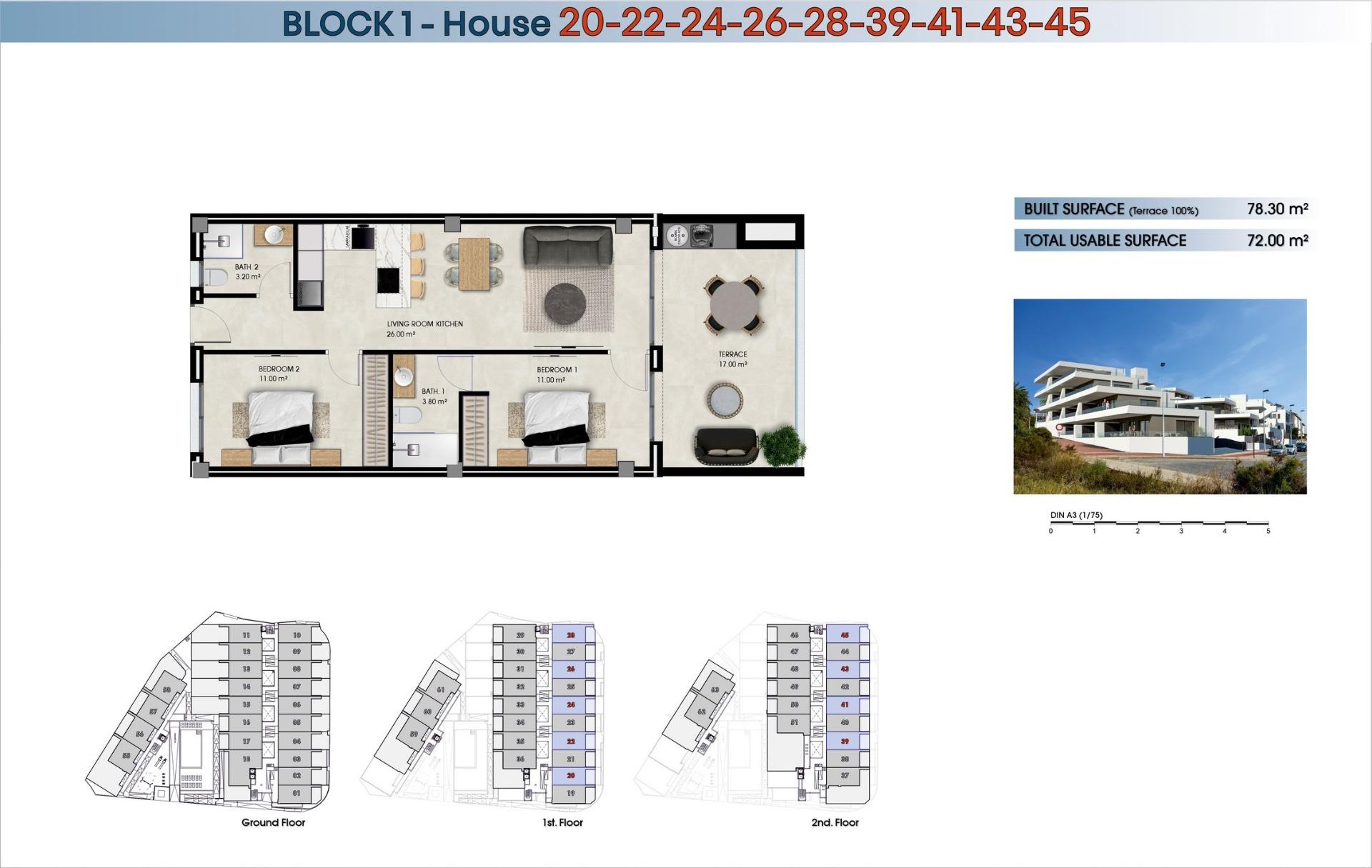 Modernas residencias de nueva construcción a solo 800 m de la playa de El Pinet, Exclusivas residencias de nueva construcción en La Marina, Alicante. A 800m de la playa El Pinet. Apartamentos de 2 dorm/2 baños. ¡Tu hogar o inversión en Costa