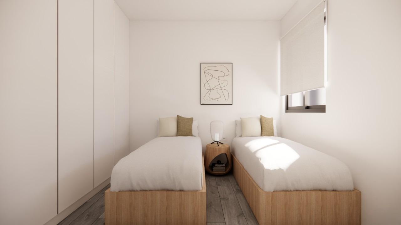 Apartamentos de Lujo: Vida Mediterránea a 100m de la Playa, Nuevos apartamentos mediterráneos a 100m de la playa en Torre de la Horadada, Costa Blanca. 2 hab, 2 baños, solárium con jacuzzi. ¡Tu vida costera soñada desde