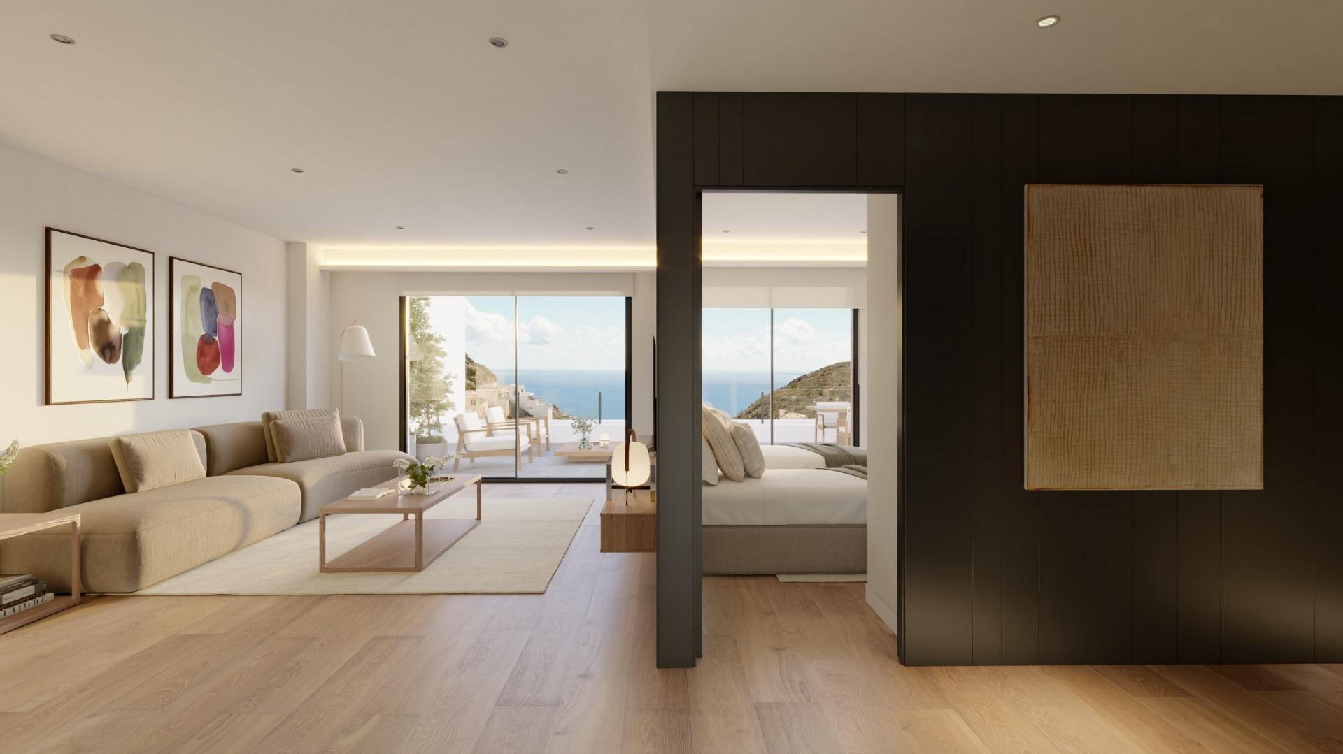 Ático de Ensueño en Benitachell: Lujo y Vistas al Mar, Ático de lujo en Cumbre del Sol, Benitachell. Disfruta de vistas al Mediterráneo, 2 hab, 2 baños, solárium privado y acabados premium. Vive el estilo de vida ex