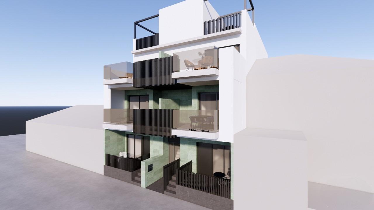 Apartamentos de Lujo: Vida Mediterránea a 100m de la Playa, Nuevos apartamentos mediterráneos a 100m de la playa en Torre de la Horadada, Costa Blanca. 2 hab, 2 baños, solárium con jacuzzi. ¡Tu vida costera soñada desde