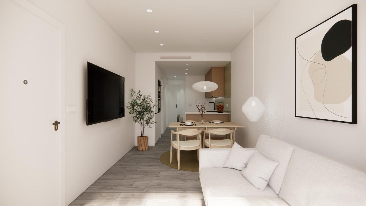 Apartamentos de Lujo: Vida Mediterránea a 100m de la Playa, Nuevos apartamentos mediterráneos a 100m de la playa en Torre de la Horadada, Costa Blanca. 2 hab, 2 baños, solárium con jacuzzi. ¡Tu vida costera soñada desde