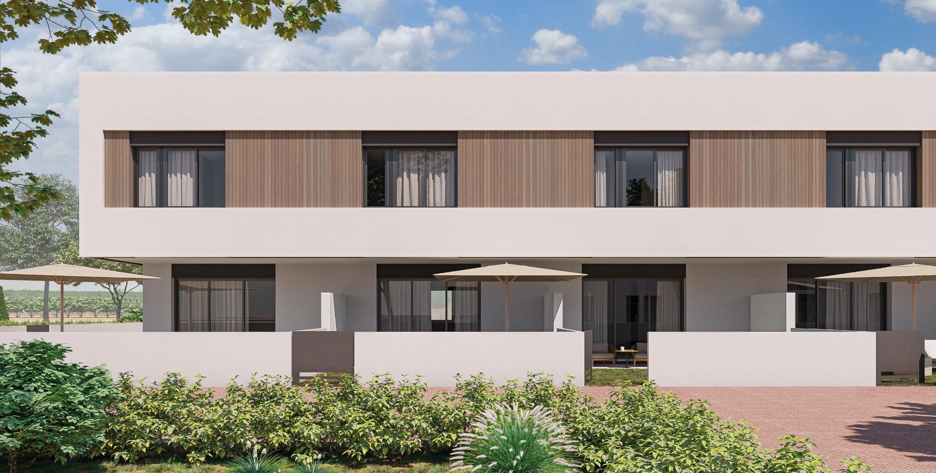 Casas adosadas y casas adosadas en esquina de nueva construcción en Pilar de la Horadada