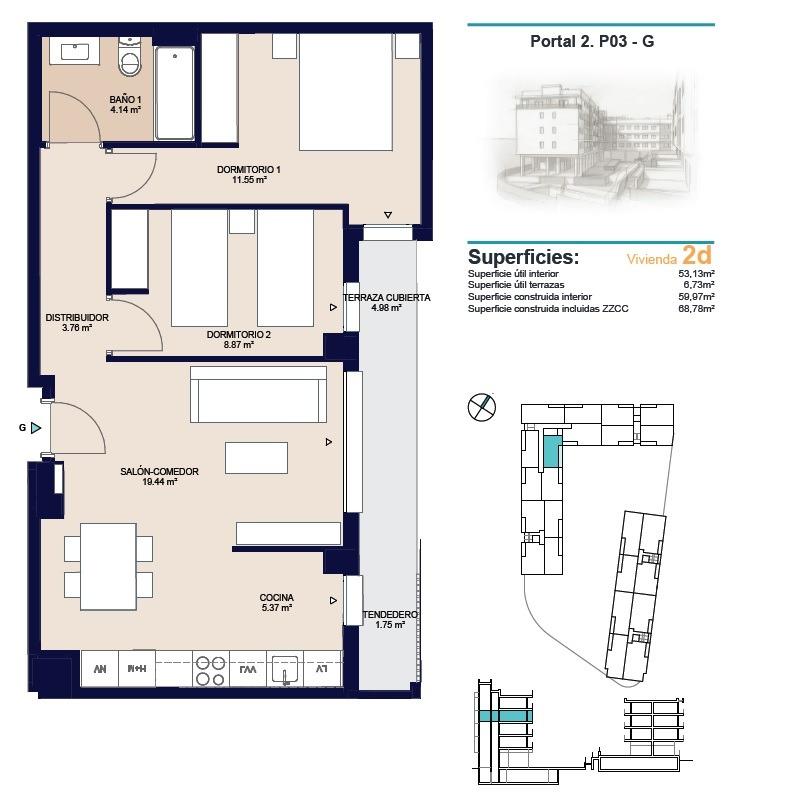 Alicante: Apartamento Moderno con Vistas y Servicios Exclusivos, Descubre tu apartamento de obra nueva en Alicante, San Agustín - Pau II. 2 dorm, 1 baño, vistas despejadas, piscina y altas calidades. ¡Vive la Costa Blanca des