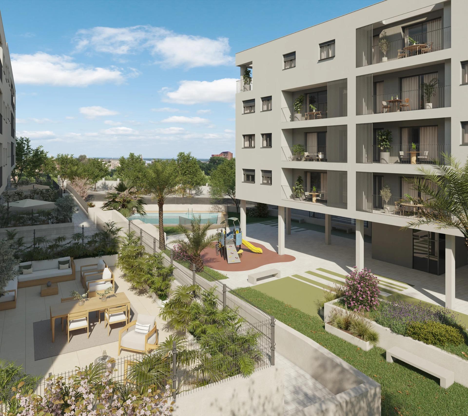 Alicante: Apartamento Moderno con Vistas y Servicios Exclusivos, Descubre tu apartamento de obra nueva en Alicante, San Agustín - Pau II. 2 dorm, 1 baño, vistas despejadas, piscina y altas calidades. ¡Vive la Costa Blanca des