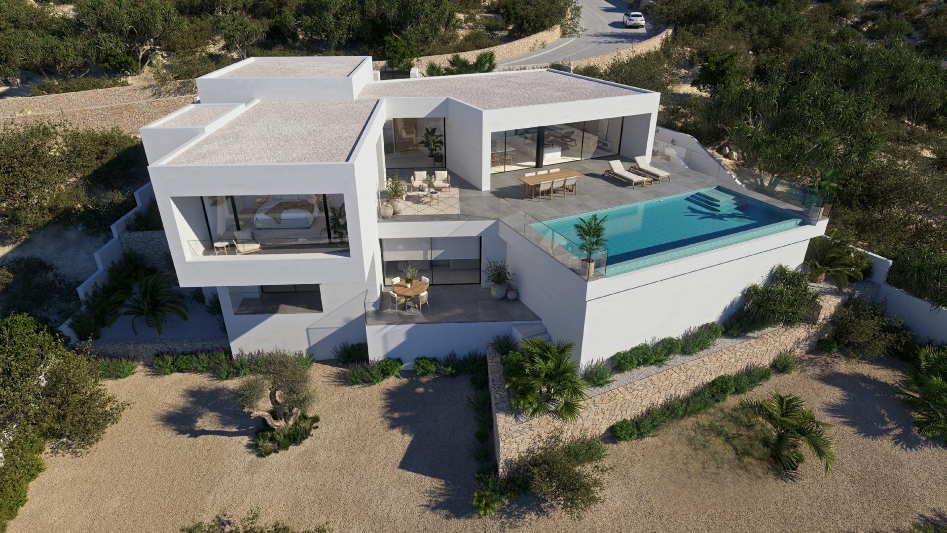 Villa de Lujo en Benitachell: Vistas al Mar y Confort Exclusivo., Descubre villa de lujo en Cumbre del Sol, Benitachell. Nueva construcción con 3 hab, 4 baños, diseño moderno, piscina infinita y vistas al mar en la Costa Blanc