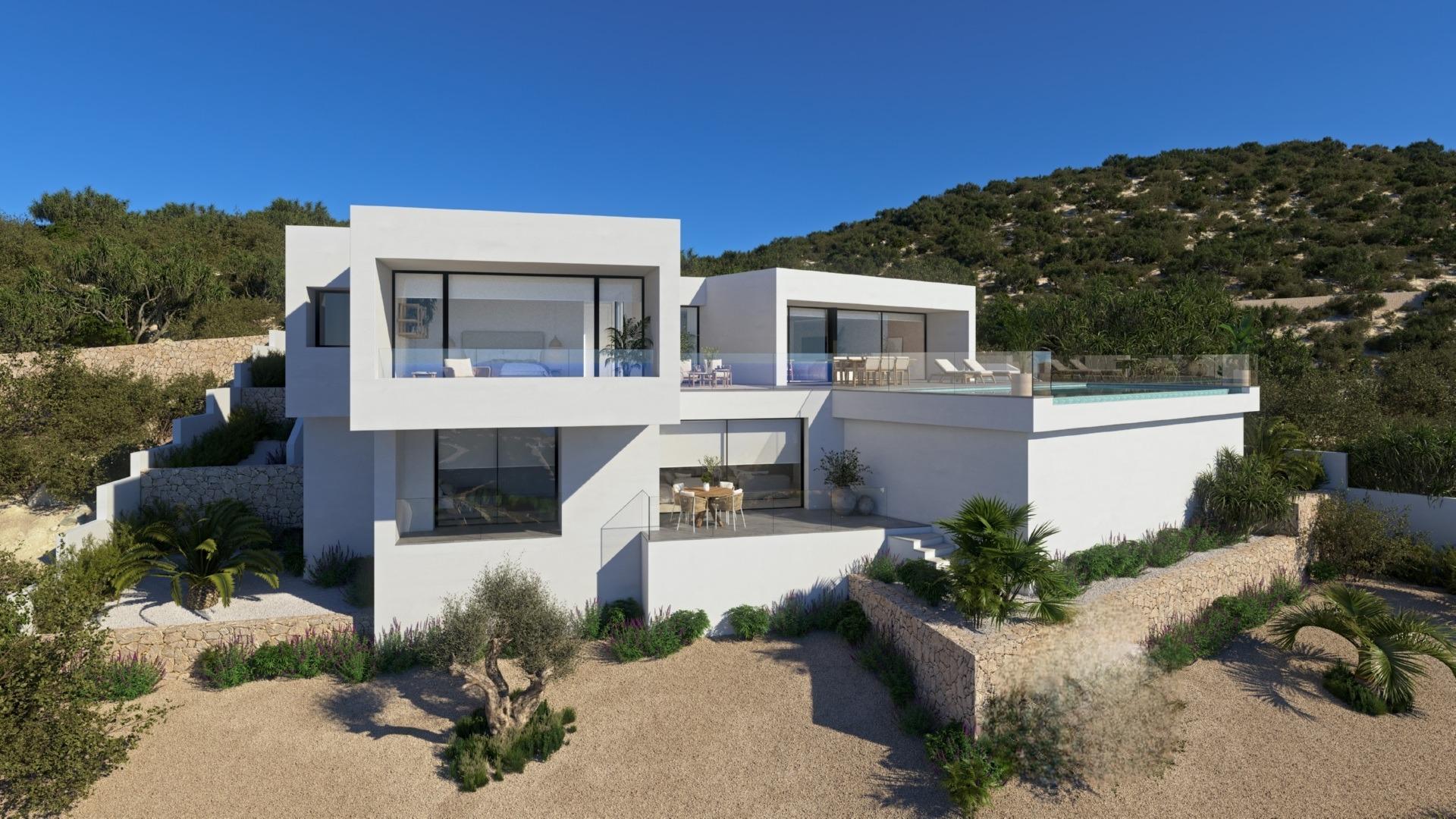 Villa de Lujo en Benitachell: Vistas al Mar y Confort Exclusivo., Descubre villa de lujo en Cumbre del Sol, Benitachell. Nueva construcción con 3 hab, 4 baños, diseño moderno, piscina infinita y vistas al mar en la Costa Blanc