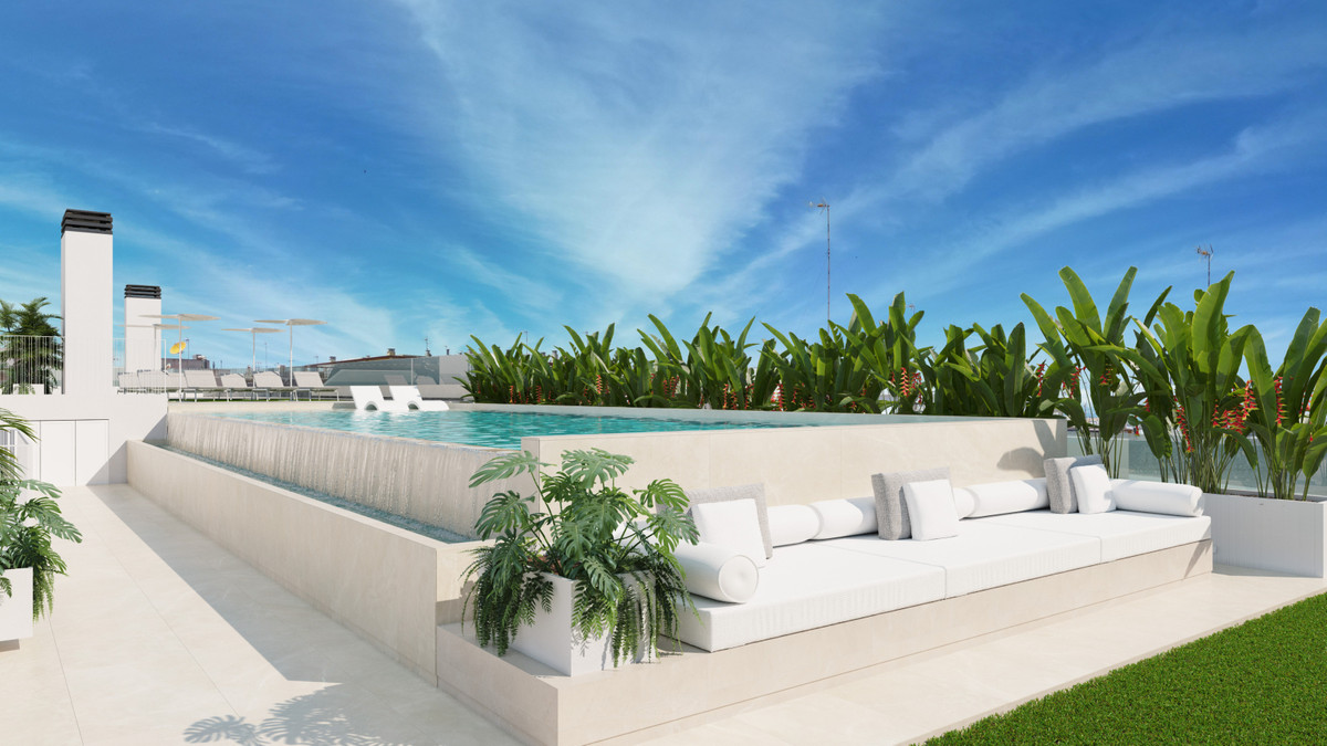 Moderno Apartamento en Guardamar: Playa, Piscina y Confort, Apartamento de lujo en Guardamar del Segura, a 100m de la playa. 2 hab, 2 baños, piscina en azotea, domótica y cocina equipada. ¡Vive el Mediterráneo!