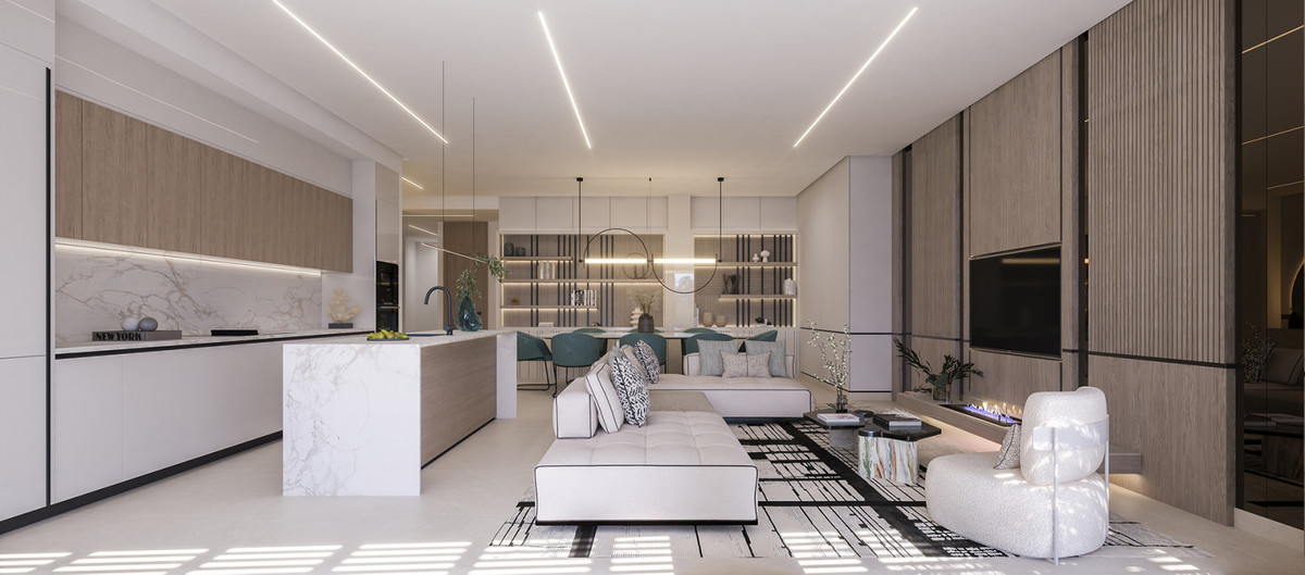Exclusivo Apartamento de Lujo en Benahavís, Costa del Sol, Exclusivo apartamento de lujo en Puerto Almendro, Benahavís. 2 hab, 2 baños. Vistas al mar, acabados premium y amenities 5 estrellas. Privacidad cerca de Marbel