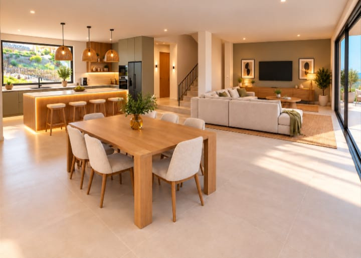 Benalmádena: Villa de Lujo con Vistas al Mar y Diseño Propio, Villa de lujo en Benalmádena, Estupa Budista. Vistas panorámicas al mar, orientación sur y piscina infinita. Personaliza tu hogar de 3 hab. en la Costa del Sol.