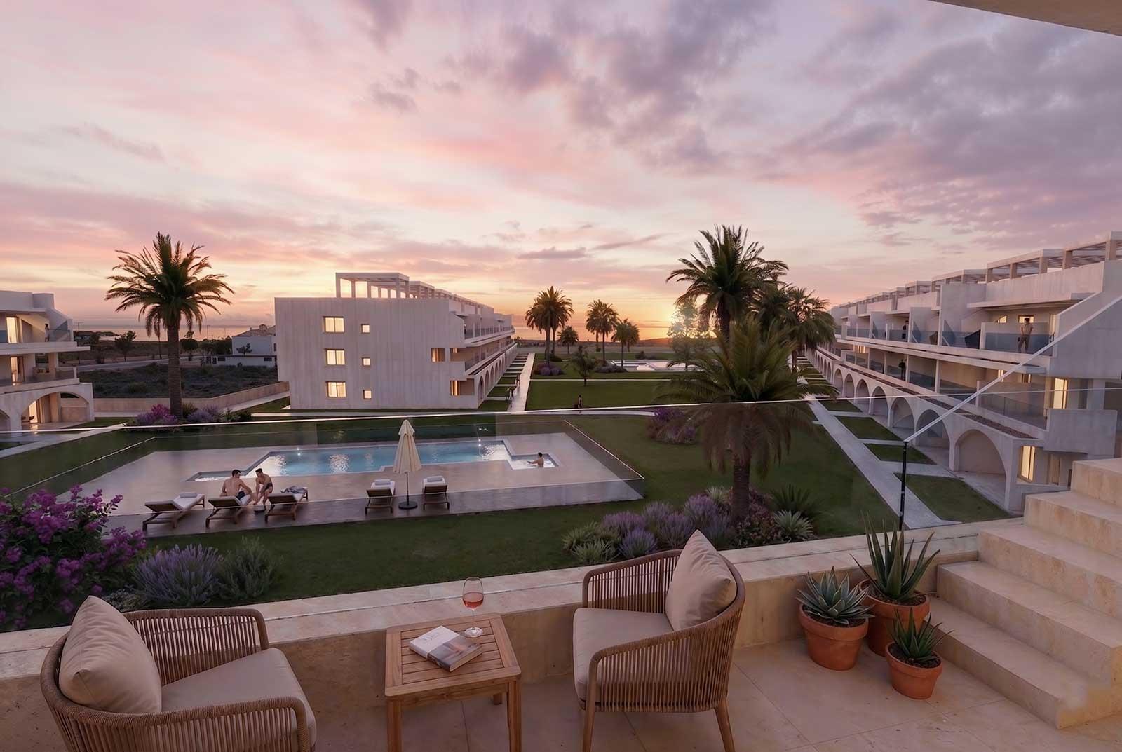 Apartamentos de nueva construcción cerca de la playa en Vera Playa, Costa de Almería, Descubre tu apartamento de obra nueva en Vera Playa, Almería. 2 dorm, 2 baños, a 1km de la playa. Disfruta de piscinas, vistas al mar y el estilo de vida medite