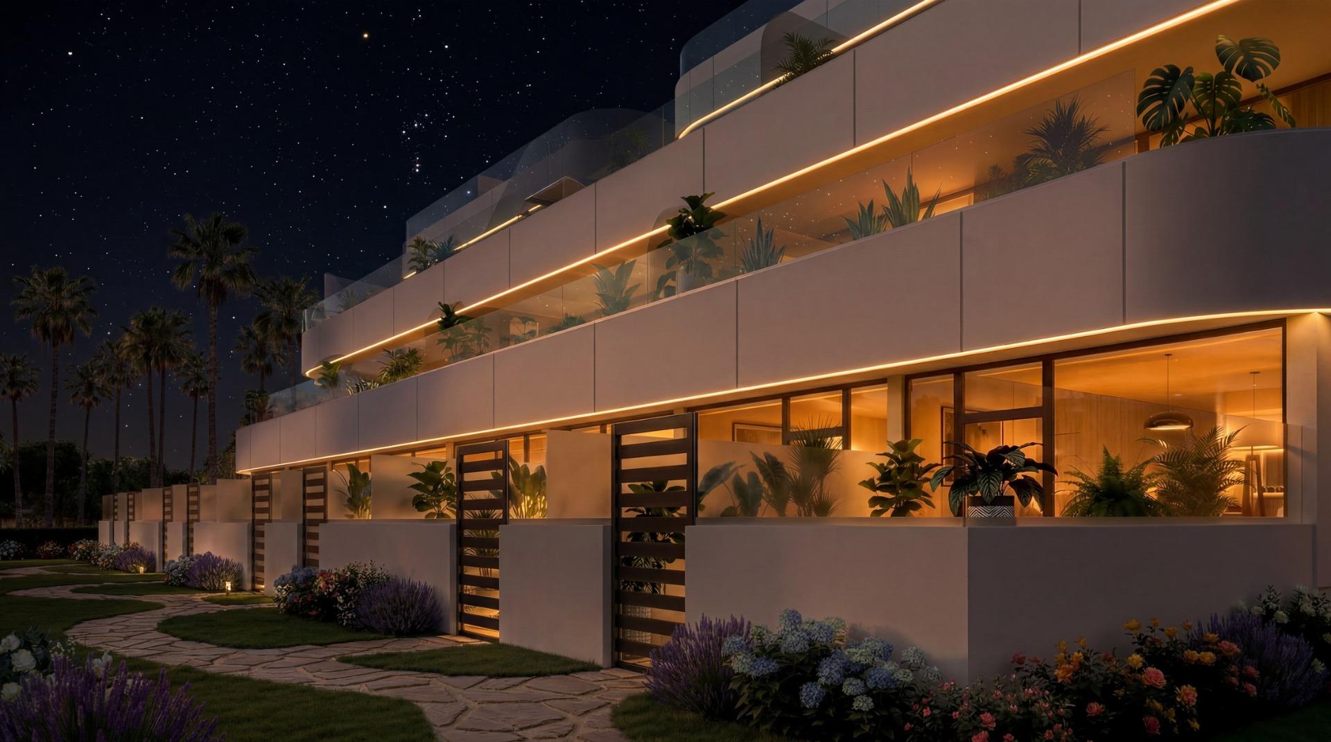 Apartamentos turísticos de lujo y villas con playa privada en primera línea de Vera Playa-Almería, Ático de lujo en Vera Playa, Almería. Disfruta de 1 dormitorio, terraza y solárium privado con vistas panorámicas al mar. Complejo moderno con playa privada. ¡T