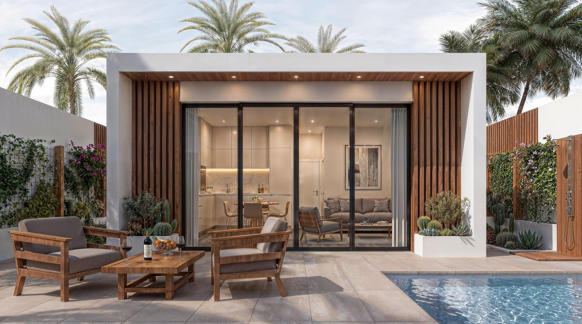 Apartamentos turísticos de lujo y villas con playa privada en primera línea de Vera Playa-Almería, Ático de lujo en Vera Playa, Almería. Disfruta de 1 dormitorio, terraza y solárium privado con vistas panorámicas al mar. Complejo moderno con playa privada. ¡T