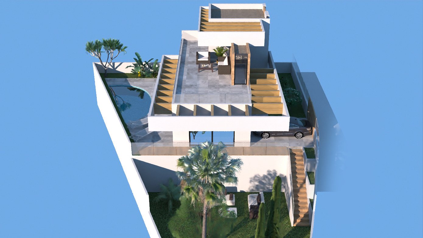 PRECIOSA GRAN VILLA CON VISTAS AL CAMPO DE GOLF “LA MARQUESA”!, Villa moderna en Rojales, Alicante. A 50m del golf La Marquesa, con vistas, piscina y servicios. 3 hab. Cerca de playas y aeropuerto. ¡Vive el estilo mediterrán