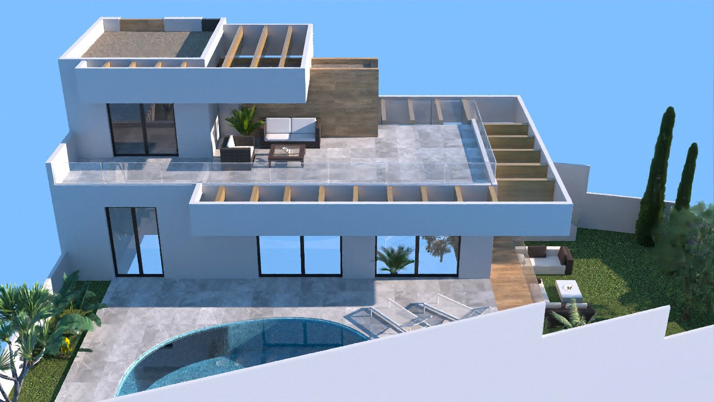 PRECIOSA GRAN VILLA CON VISTAS AL CAMPO DE GOLF “LA MARQUESA”!, Villa moderna en Rojales, Alicante. A 50m del golf La Marquesa, con vistas, piscina y servicios. 3 hab. Cerca de playas y aeropuerto. ¡Vive el estilo mediterrán