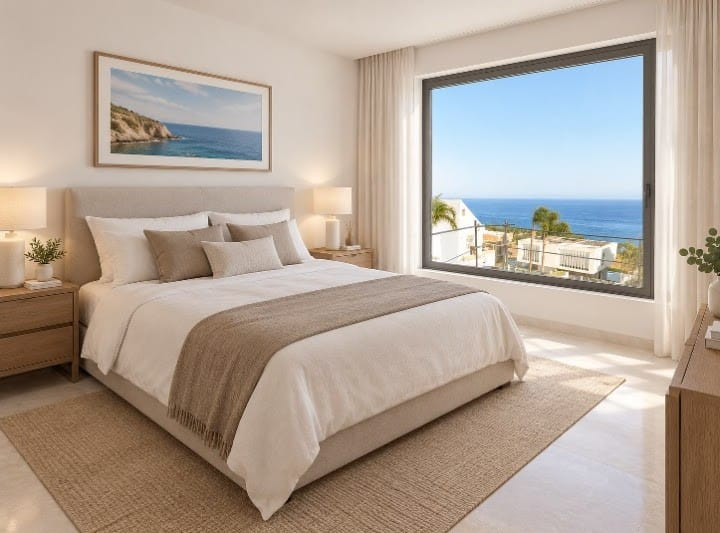 Benalmádena: Villa de Lujo con Vistas al Mar y Diseño Propio, Villa de lujo en Benalmádena, Estupa Budista. Vistas panorámicas al mar, orientación sur y piscina infinita. Personaliza tu hogar de 3 hab. en la Costa del Sol.