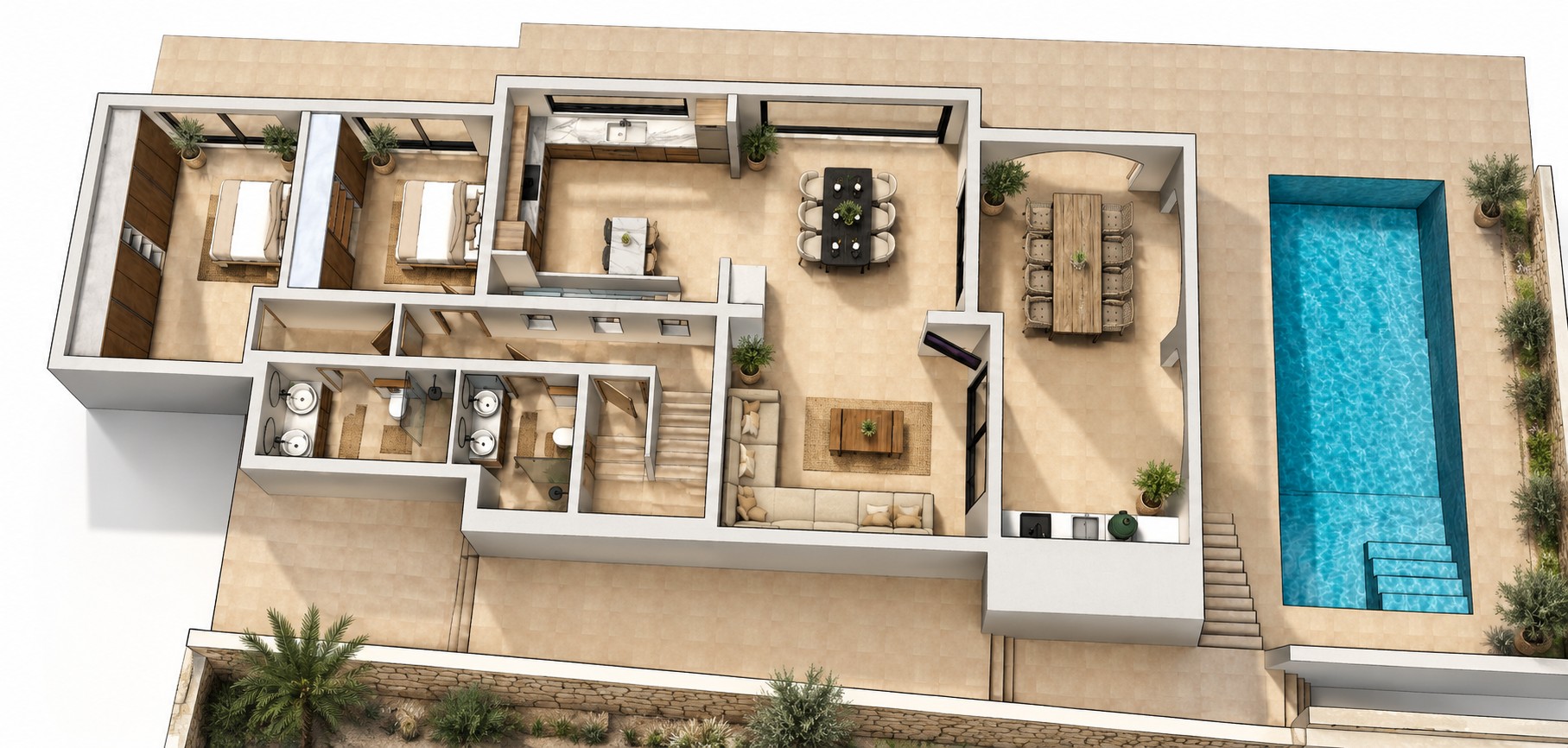 Exclusiva Villa de Lujo en Jávea: Vistas y Sol, Villa de lujo en Jávea, La Corona. 5 dorm., 4 baños. Vistas espectaculares, cerca del puerto y playas. Personalice su villa de ensueño. ¡Inversión única!