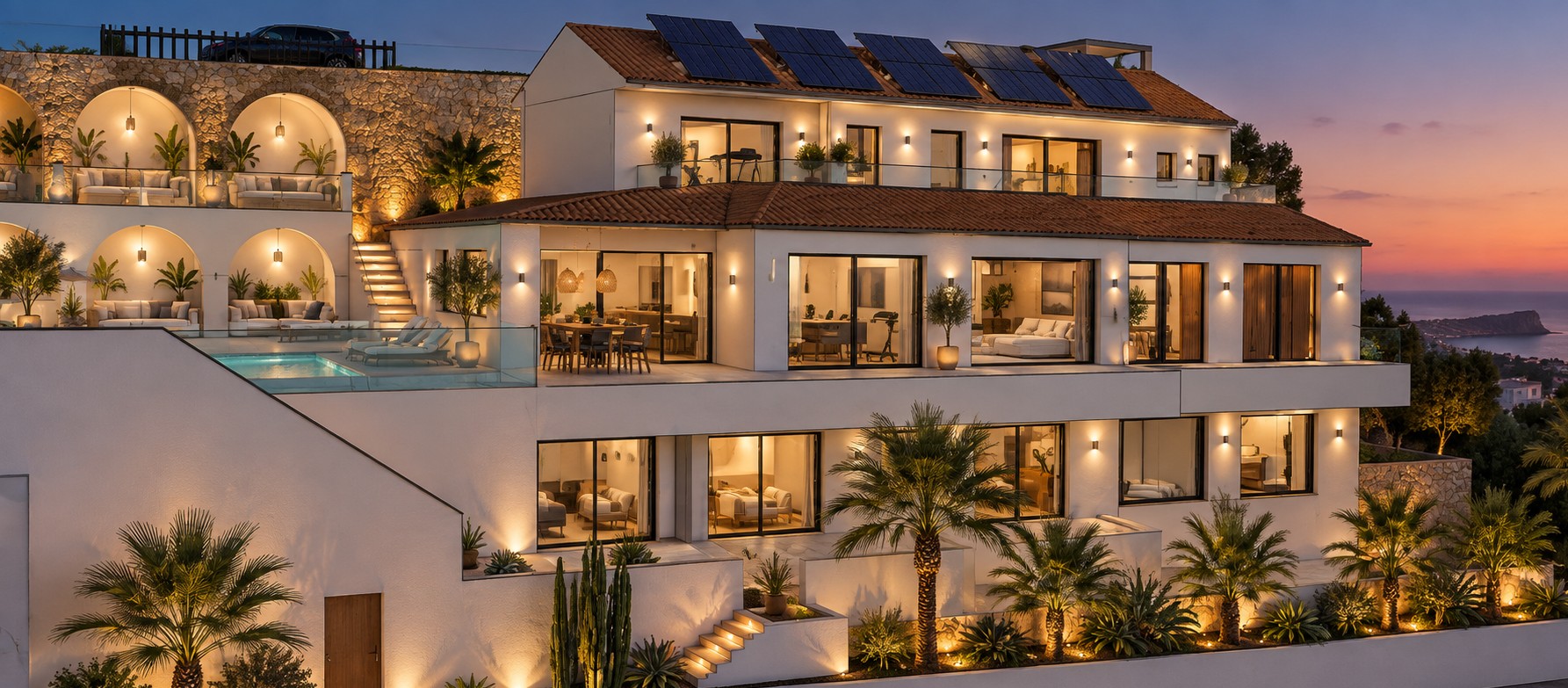 Exclusiva Villa de Lujo en Jávea: Vistas y Sol, Villa de lujo en Jávea, La Corona. 5 dorm., 4 baños. Vistas espectaculares, cerca del puerto y playas. Personalice su villa de ensueño. ¡Inversión única!