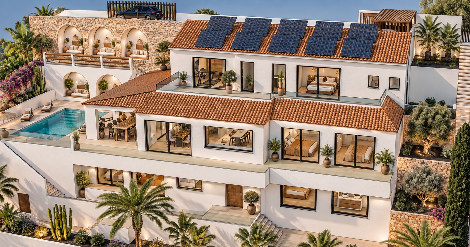 Exclusiva Villa de Lujo en Jávea: Vistas y Sol, Villa de lujo en Jávea, La Corona. 5 dorm., 4 baños. Vistas espectaculares, cerca del puerto y playas. Personalice su villa de ensueño. ¡Inversión única!