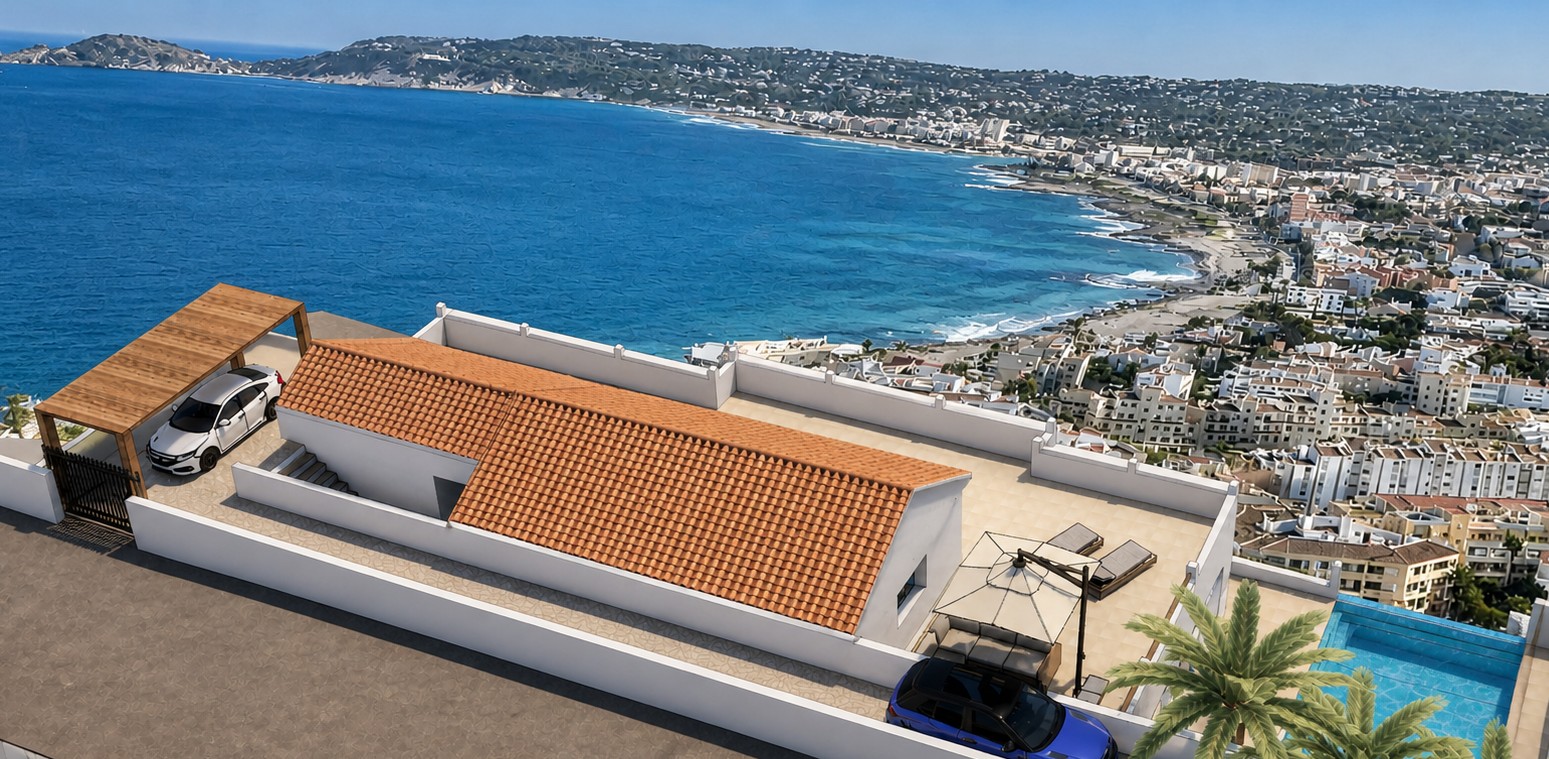 Exclusiva Villa de Lujo en Jávea: Vistas y Sol, Villa de lujo en Jávea, La Corona. 5 dorm., 4 baños. Vistas espectaculares, cerca del puerto y playas. Personalice su villa de ensueño. ¡Inversión única!