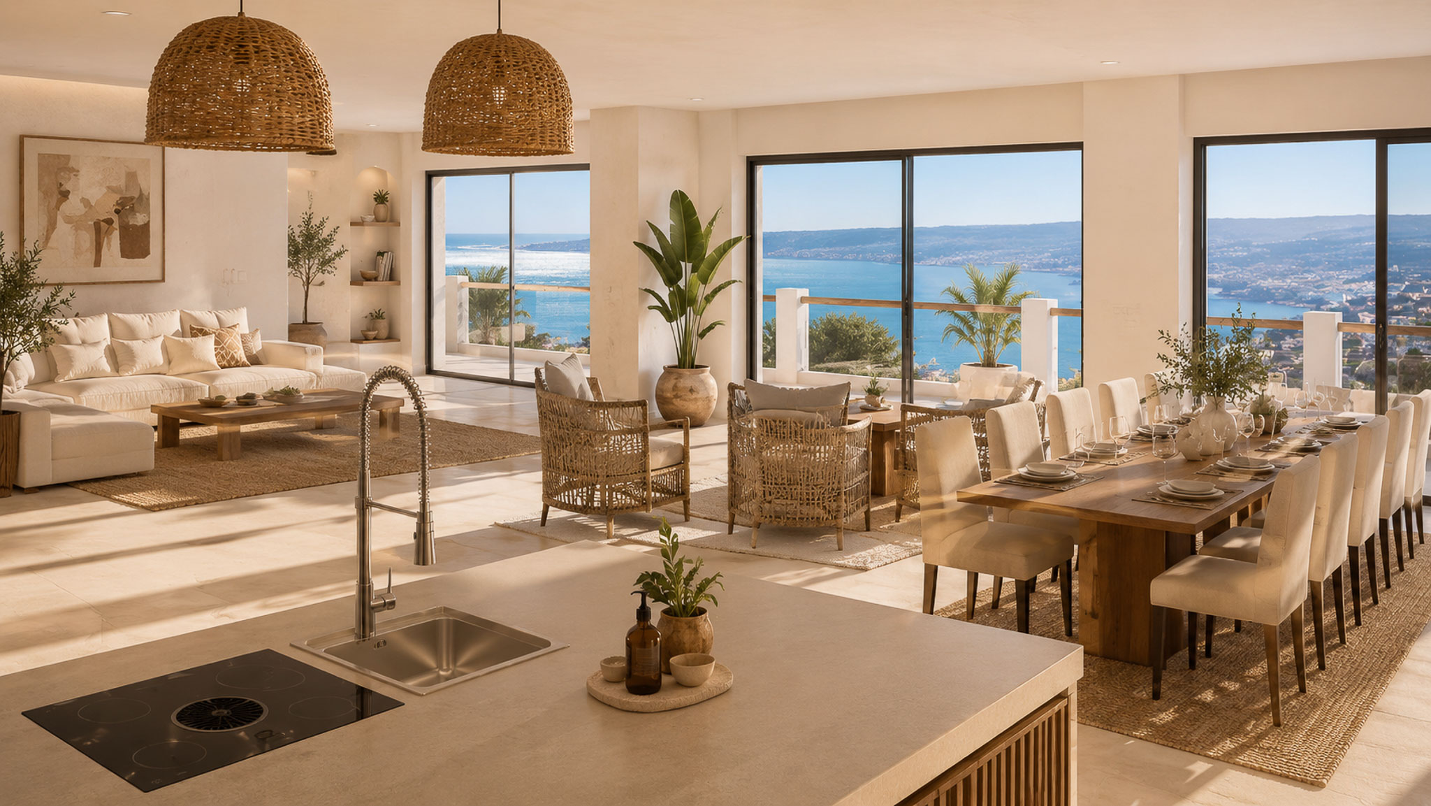 Exclusiva Villa de Lujo en Jávea: Vistas y Sol, Villa de lujo en Jávea, La Corona. 5 dorm., 4 baños. Vistas espectaculares, cerca del puerto y playas. Personalice su villa de ensueño. ¡Inversión única!