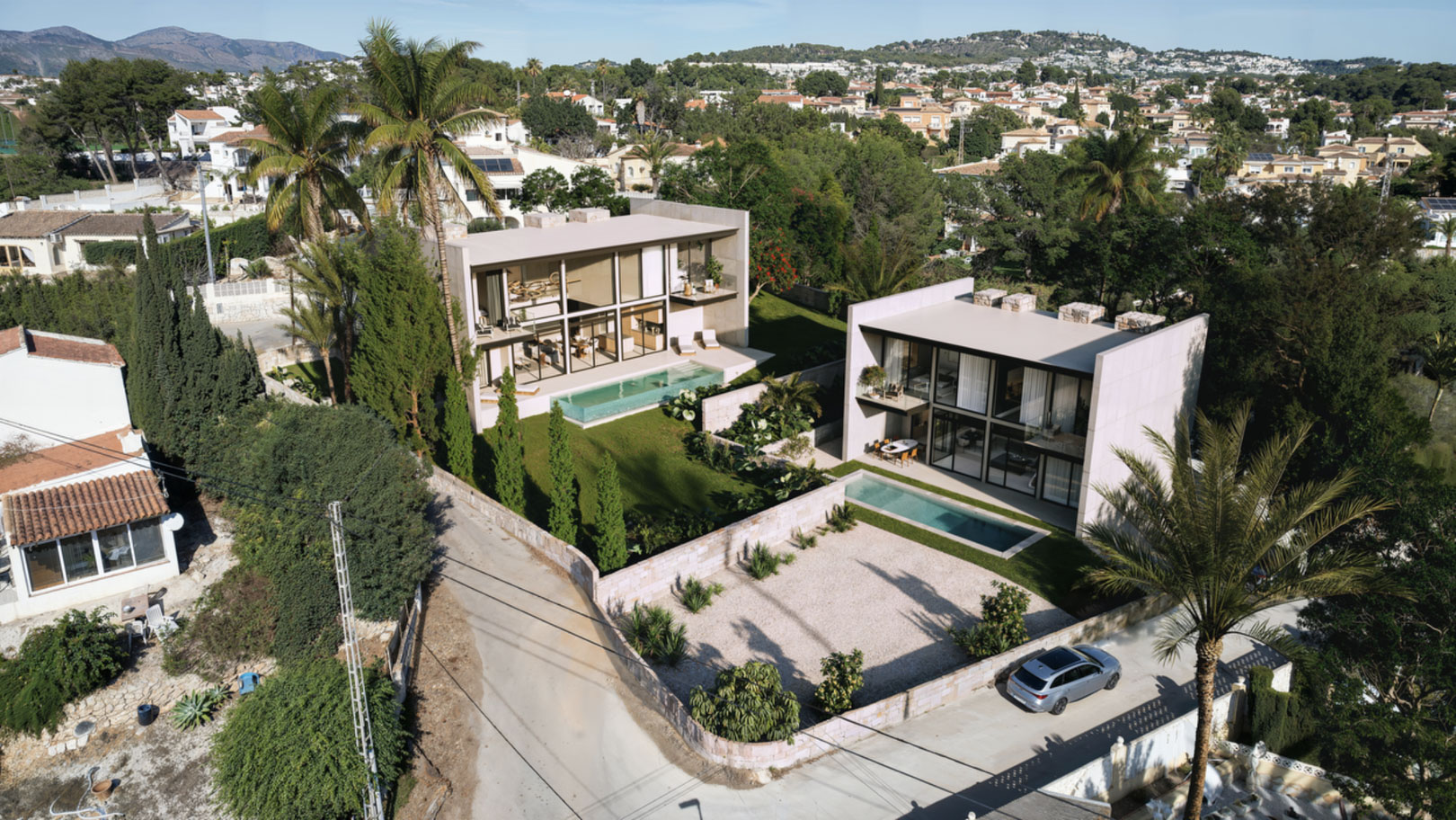 Exclusiva Villa Nueva en Calpe: Lujo y Autonomía Energética, Villa de lujo de nueva construcción en Calpe, Costa Blanca. A 500m de la playa, con vistas al Peñón de Ifach. 3 dormitorios, piscina, eficiencia A. ¡Un paraíso!
