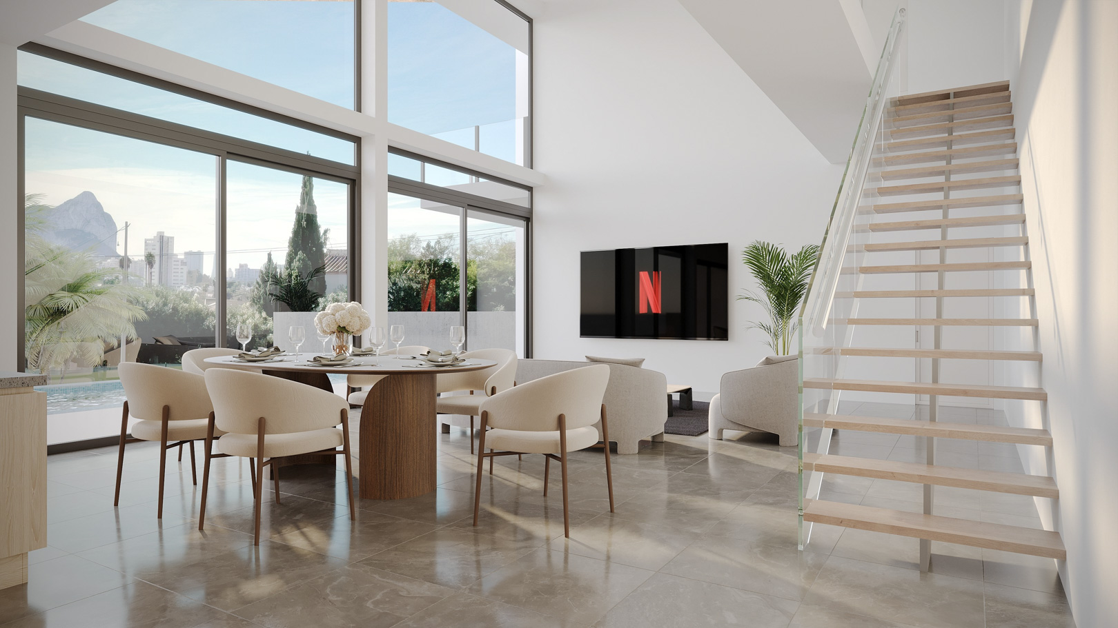 Exclusiva Villa Nueva en Calpe: Lujo y Autonomía Energética, Villa de lujo de nueva construcción en Calpe, Costa Blanca. A 500m de la playa, con vistas al Peñón de Ifach. 3 dormitorios, piscina, eficiencia A. ¡Un paraíso!