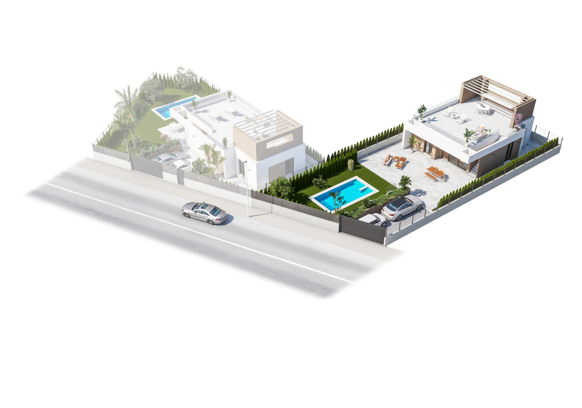 Exclusiva Villa Mediterránea en Vera Playa con Piscina Privada, Villas de lujo de nueva construcción en Vera Playa, Almería. Disfrute del estilo de vida mediterráneo con piscina privada, parcelas amplias y acabados de alta c