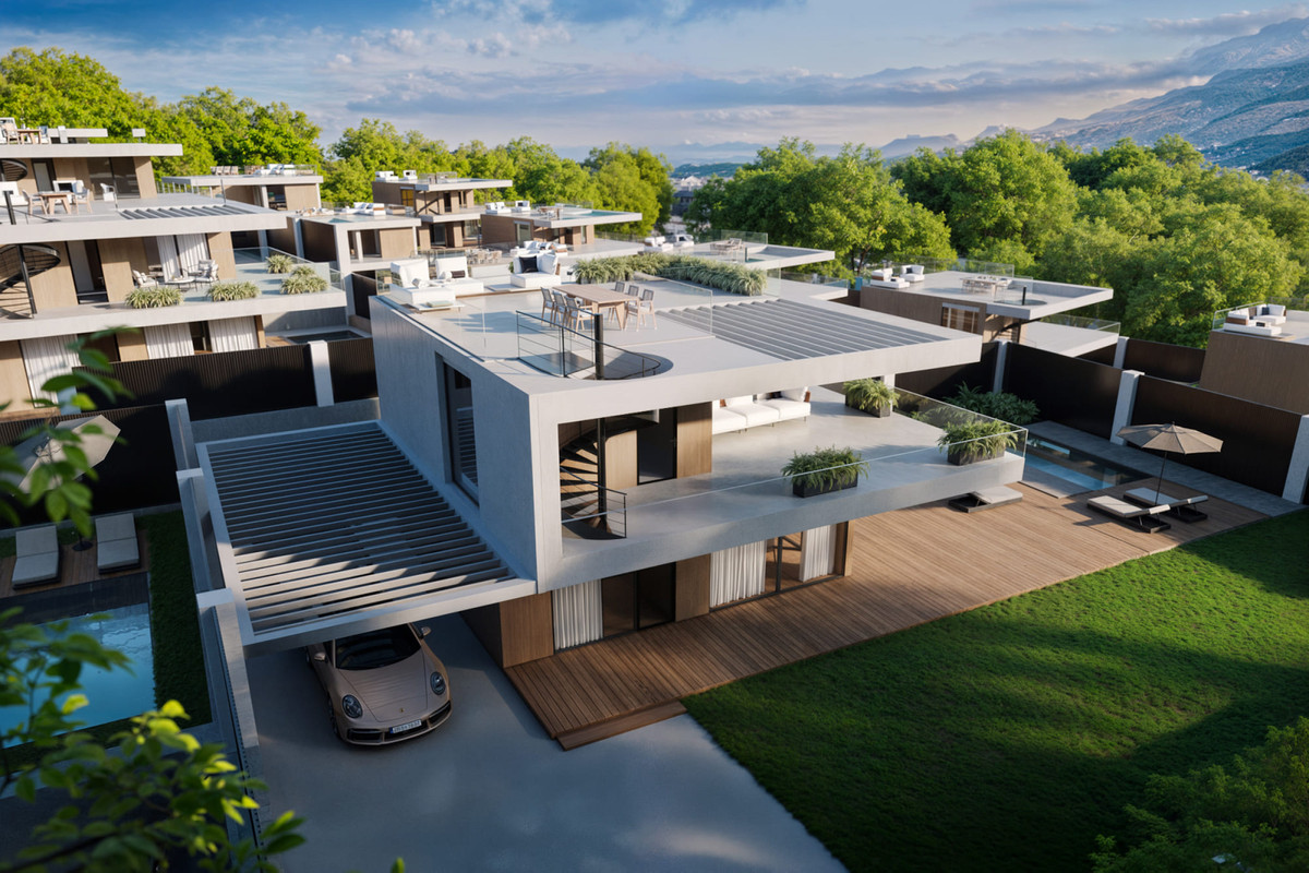 Exclusiva Villa Moderna con Piscina en Polop, Alicante, Villas de lujo y obra nueva en Polop, Alicante. Disfrute de confort, naturaleza y tecnología inteligente en la Costa Blanca. 3 dorm, piscina, domótica avanzada.