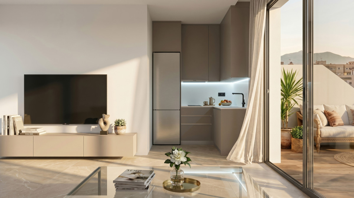Exclusivo Apartamento Moderno con Piscina en Guardamar, Descubre tu apartamento de 2 dorm. en Guardamar del Segura, Alicante. A 600m de la playa, con piscina. Ideal para vivir, invertir o vacacionar en Costa Blanca.