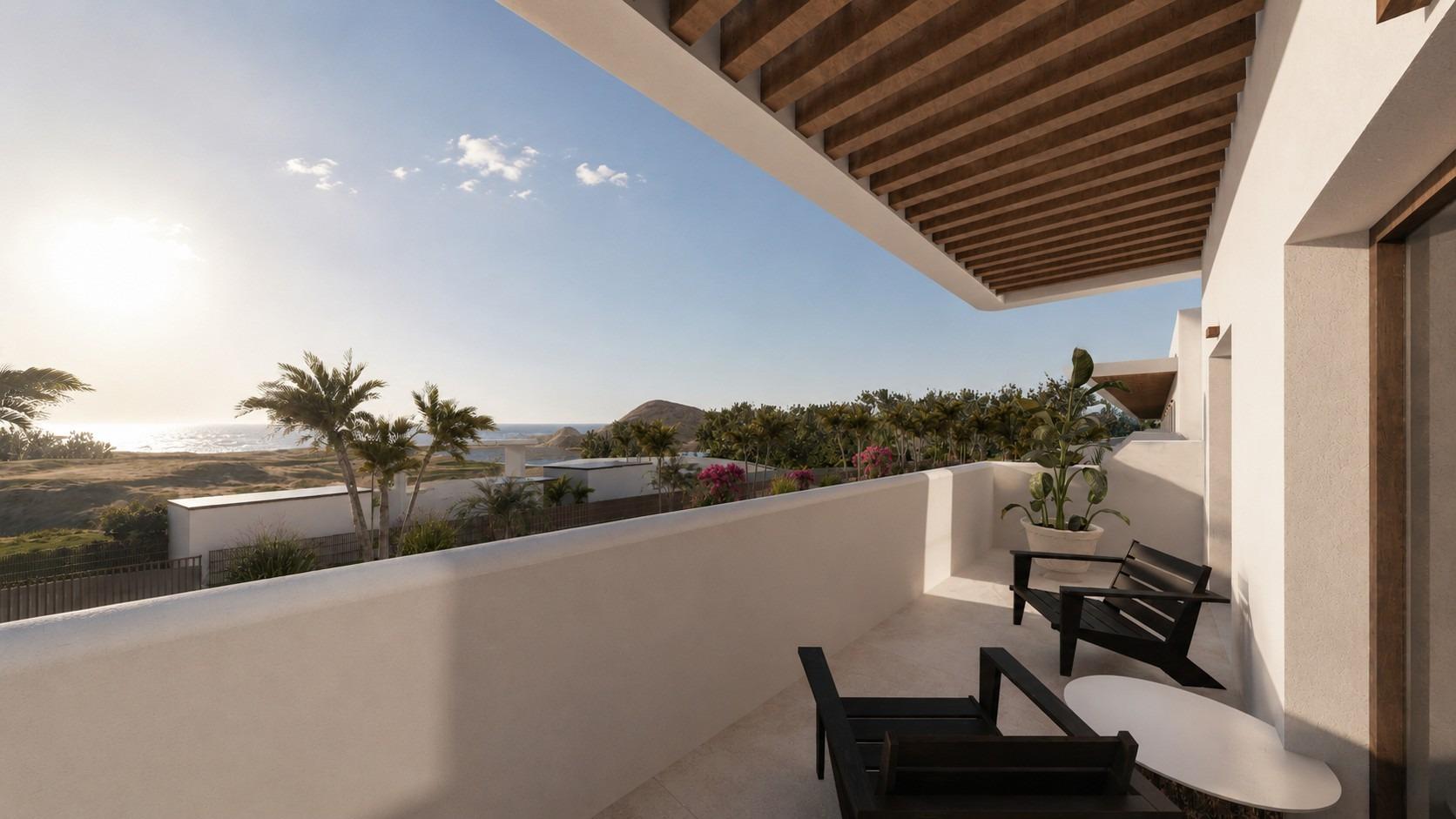 Exclusivos Apartamentos Nuevos con Vistas al Mar y Golf, Exclusivos apartamentos de 3 hab. en Pulpí, Almería. Junto a Mundo Aguilon Golf, con vistas al mar y montaña. Terrazas, soláriums, parking. A 4km de la playa. ¡