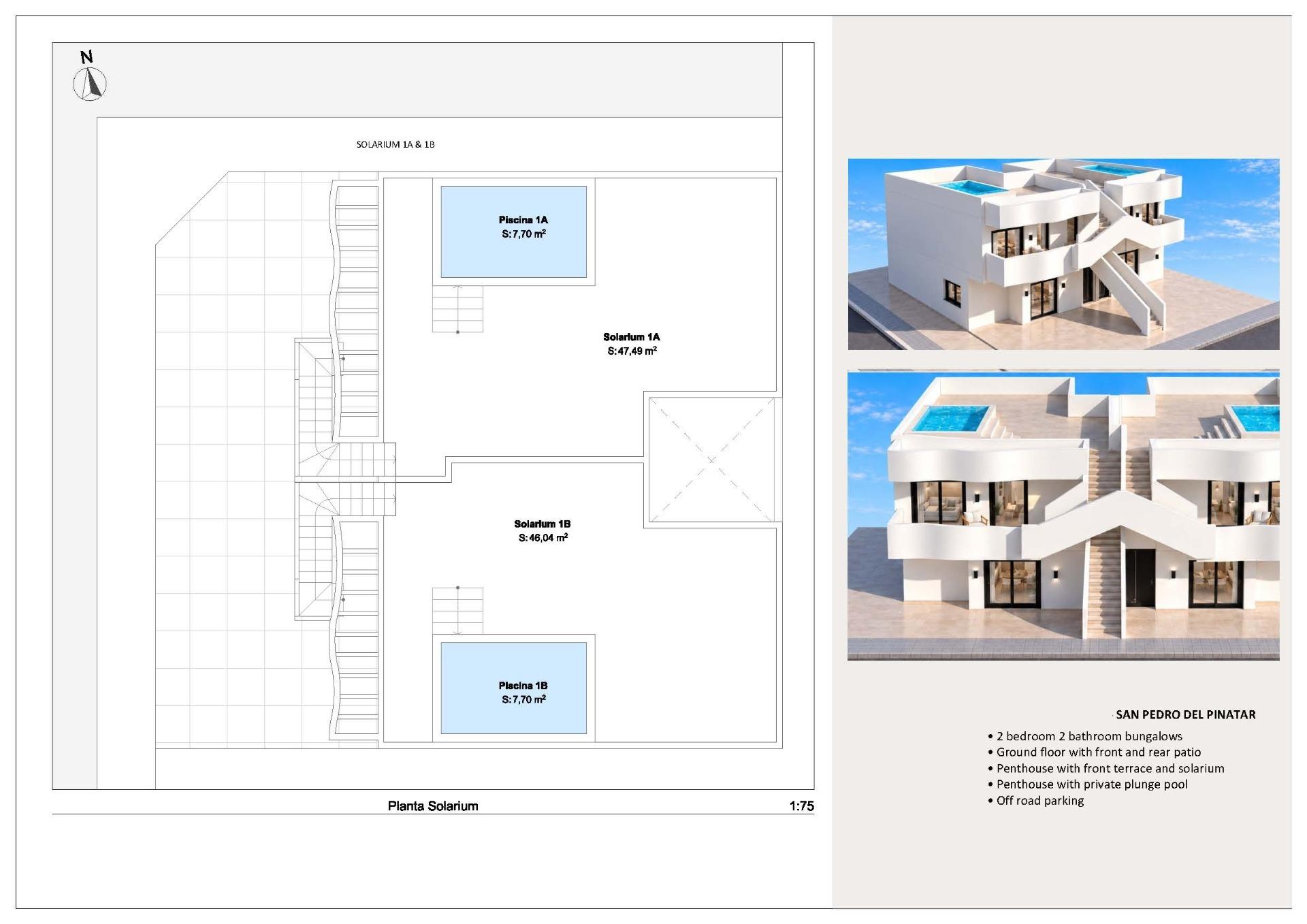 Exclusivas Casas Boutique con Piscina Privada en San Pedro, Exclusivas casas de obra nueva en San Pedro del Pinatar, Murcia. A solo 800m de la playa, 2 dorm. y 2 baños. Áticos con piscina privada. ¡Tu hogar mediterráneo