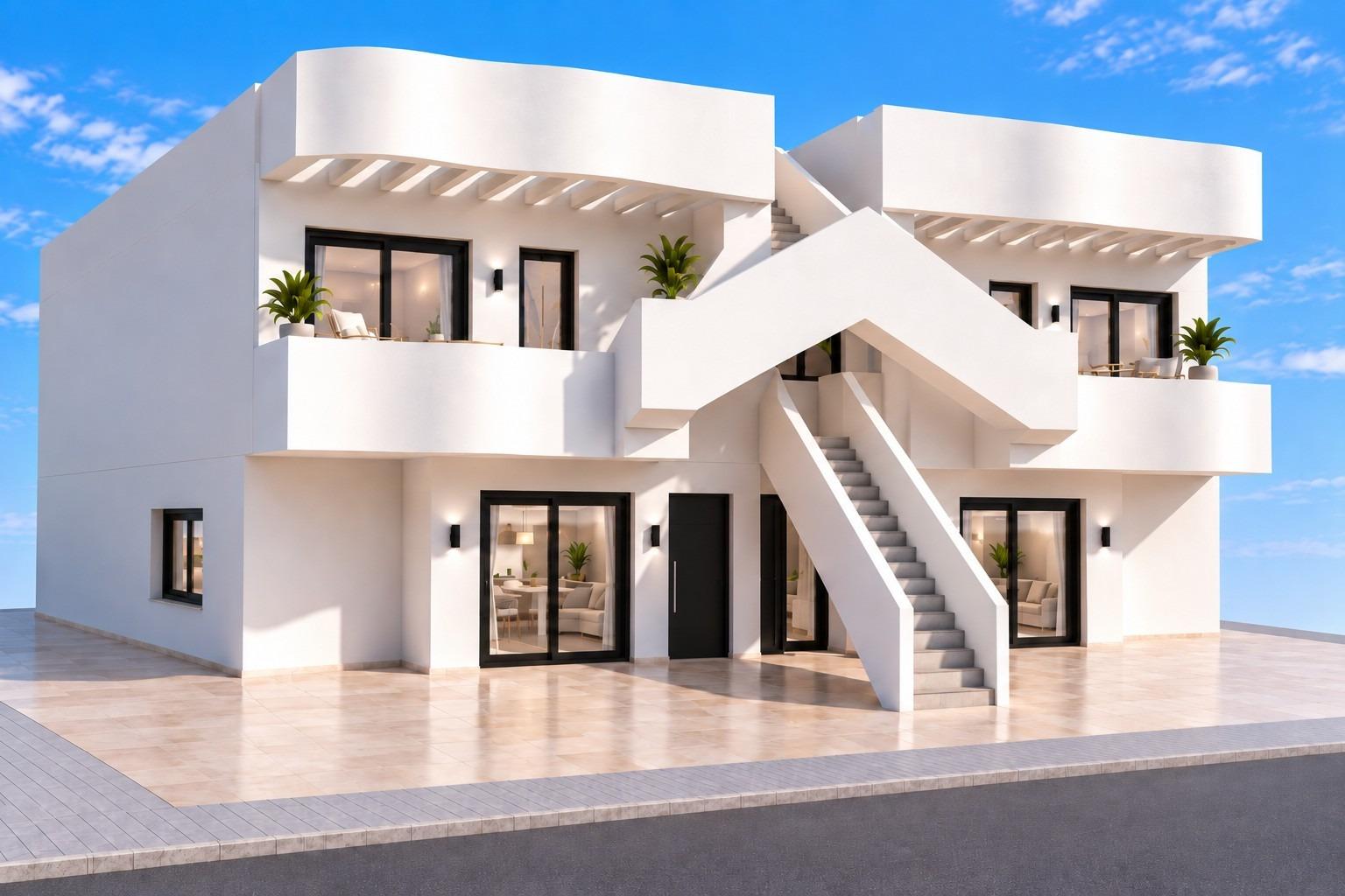 Exclusivas Casas Boutique con Piscina Privada Cerca del Mar, Descubre 4 exclusivas viviendas de lujo en San Pedro del Pinatar, Costa Cálida. A 800m de la playa, con 2 dormitorios y áticos con piscina privada. Desde 279.95