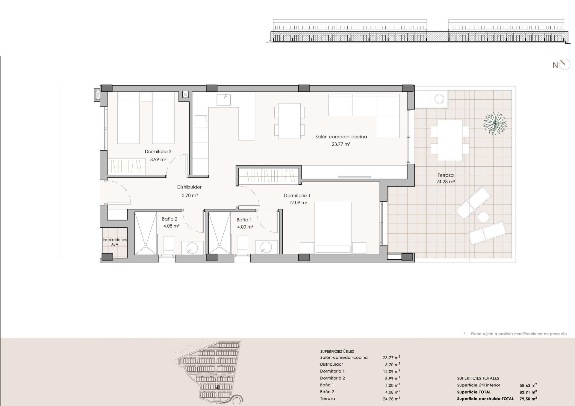 Apartamentos Modernos: Golf, Mar y Vistas en Costa de Almería., Exclusivos apartamentos de 2-3 dorm. en Pulpí, Almería. Junto a golf Mundo Aguilon y a 4km del mar. Terrazas, parking y vistas. ¡Desde 199.900€! Vive o invierte