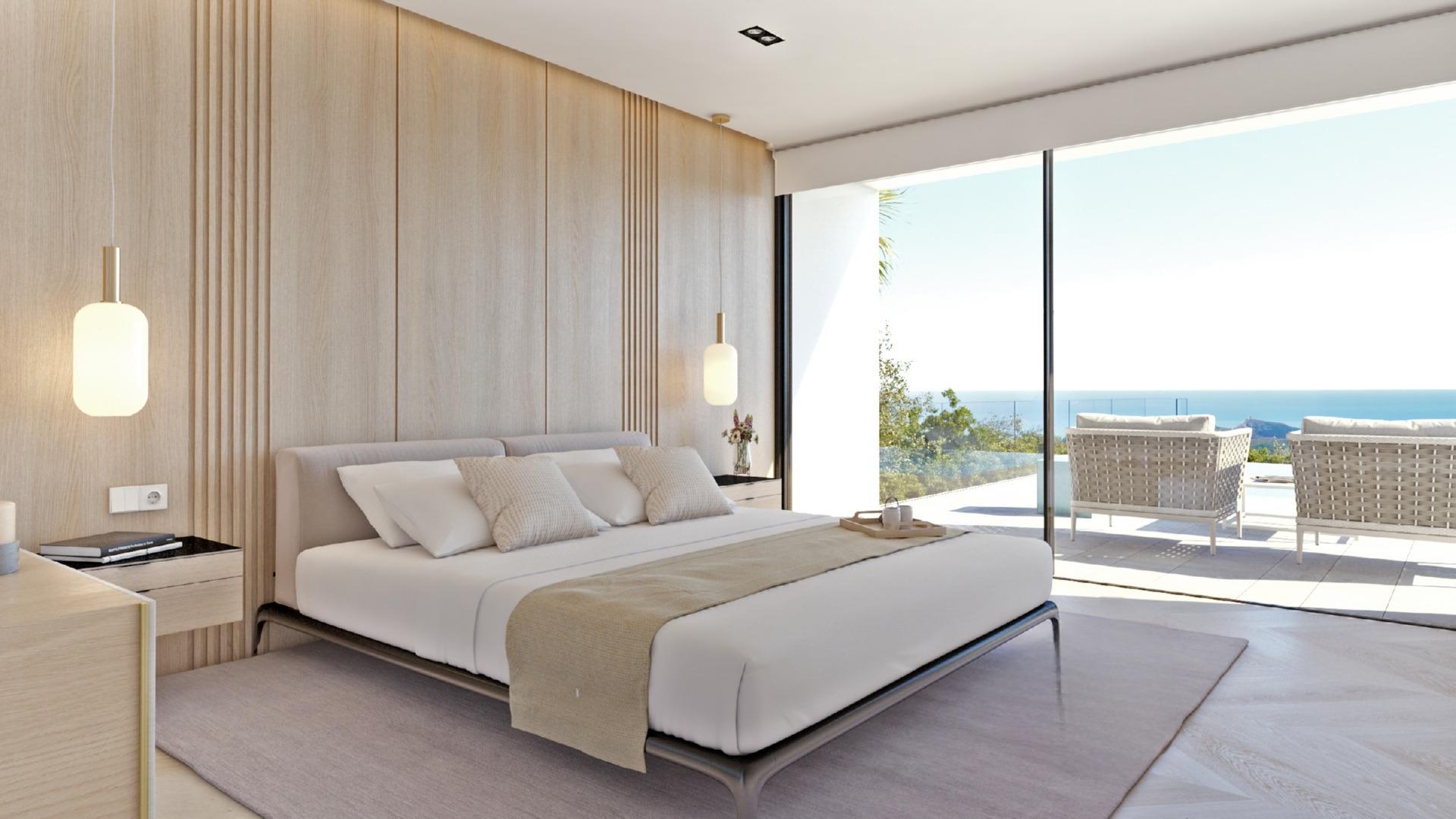 Villa de Lujo en Benitachell: Vistas al Mar y Confort Exclusivo, Villa de lujo obra nueva en Cumbre del Sol, Benitachell. Disfrute de vistas al mar, piscina infinita, gimnasio y cine. 3 dormitorios, 5 baños. ¡Su hogar de ensu