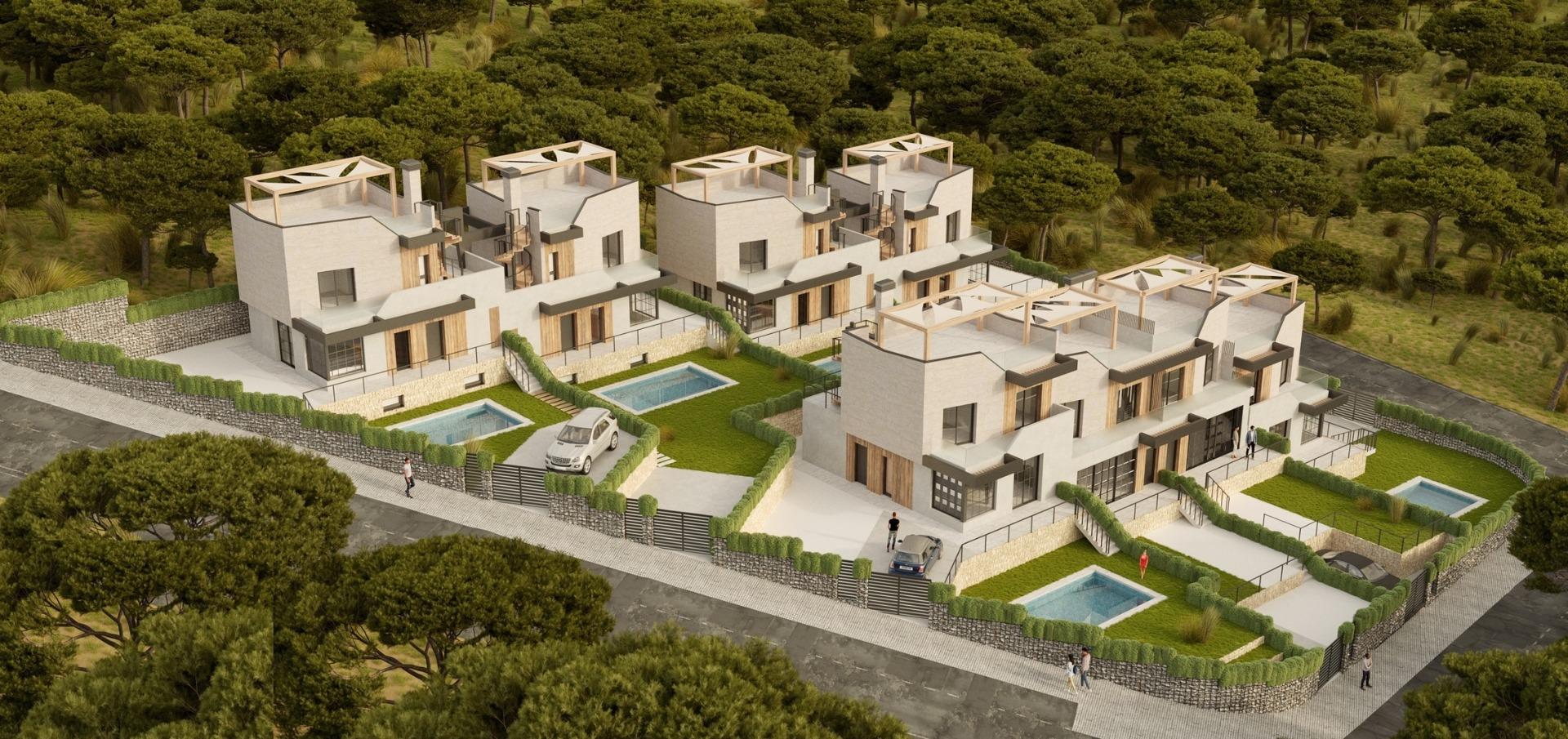 Exclusivo Adosado de Obra Nueva en Polop con Piscina, Descubre este adosado de obra nueva en Polop, Costa Blanca Norte. 3 hab, 2 baños, piscina privada y acabados de lujo. Vive la tranquilidad mediterránea cerca de