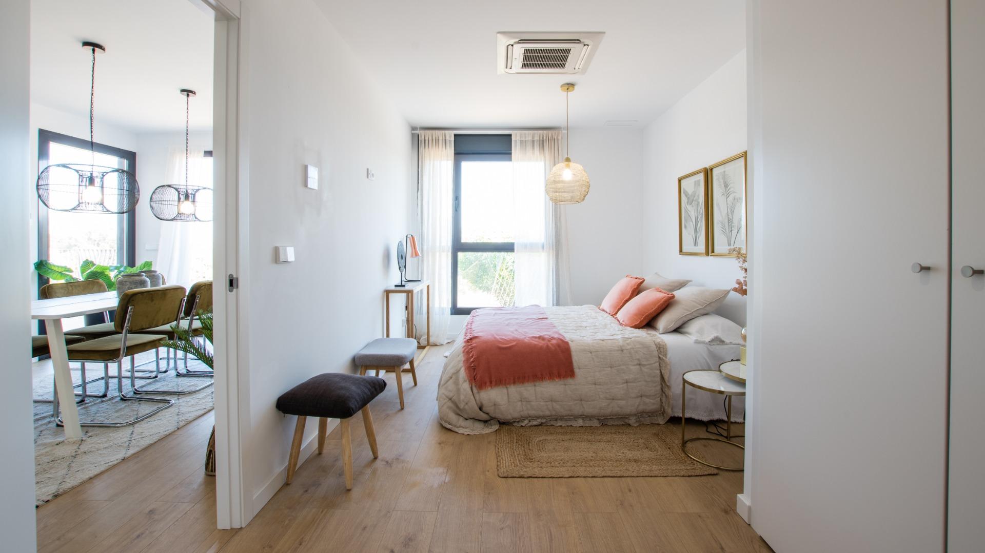 Apartamento de Lujo Obra Nueva en Villajoyosa, Cerca Playa, Apartamento de obra nueva en Villajoyosa, Costa Blanca. A 200m del mar, con 1 dormitorio, terraza y vistas. Disfrute piscina, gym y sauna. ¡Invierta en su vida