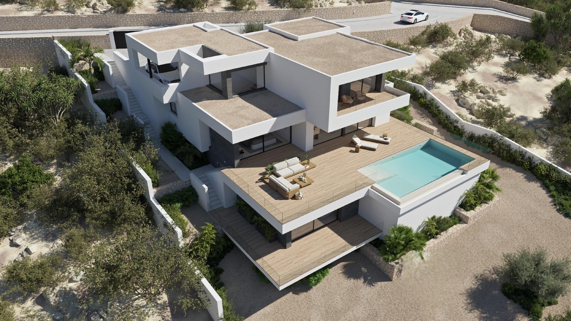 Exclusiva Villa de Lujo con Vistas al Mar en Benitachell, Villa de lujo obra nueva en Benitachell, Alicante. Vistas al mar inigualables, diseño moderno y piscina infinita. 3 hab, 4 baños. Redefine tu vida mediterránea.