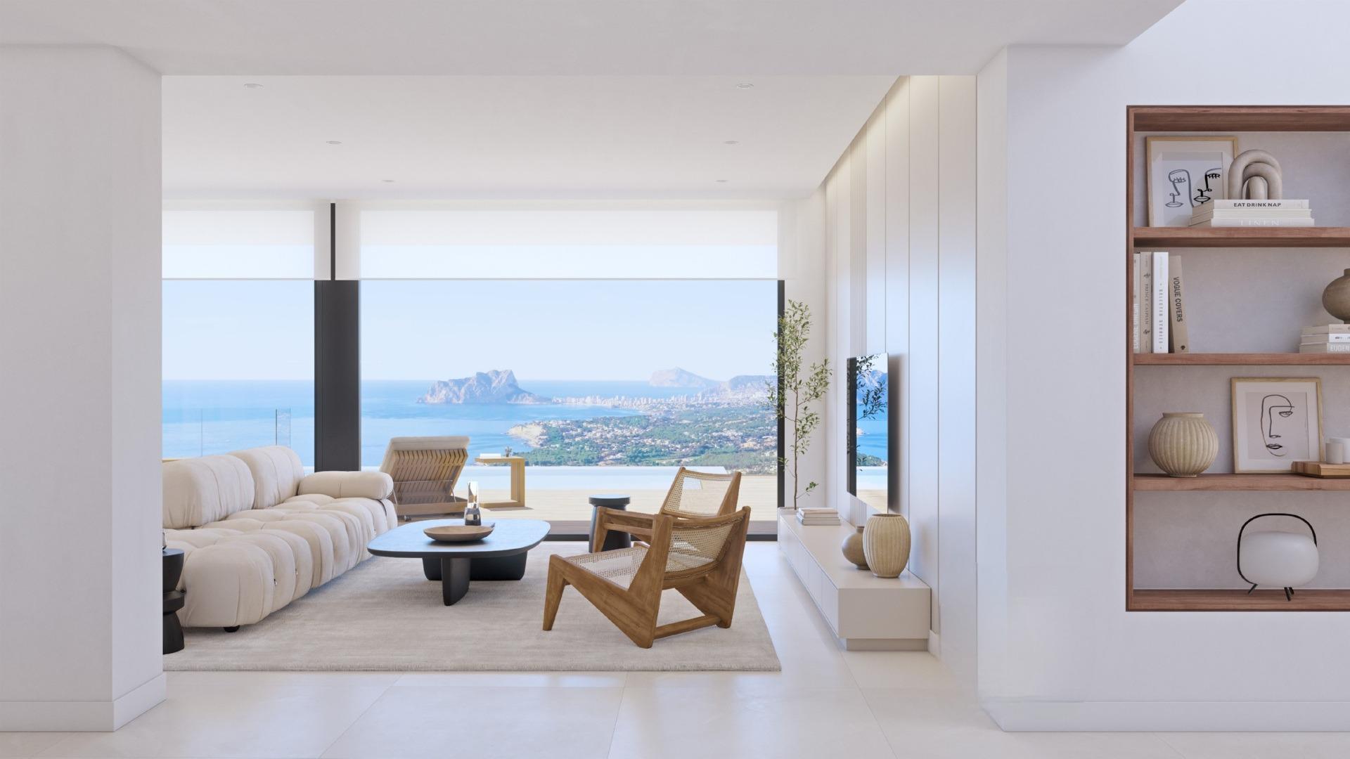 Exclusiva Villa de Lujo con Vistas al Mar en Benitachell, Villa de lujo obra nueva en Benitachell, Alicante. Vistas al mar inigualables, diseño moderno y piscina infinita. 3 hab, 4 baños. Redefine tu vida mediterránea.