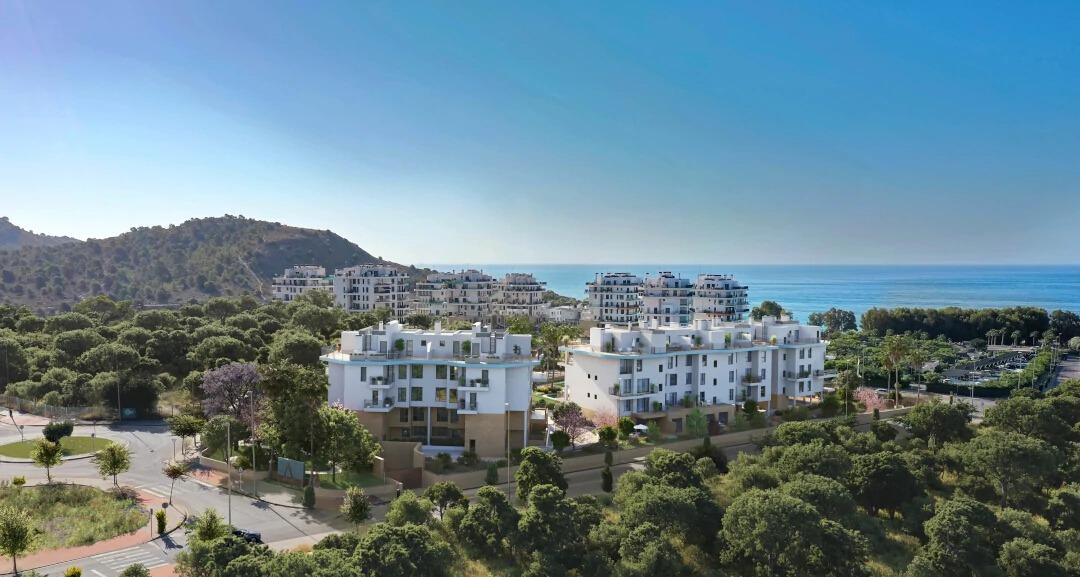 Apartamento de Lujo Obra Nueva en Villajoyosa, Cerca Playa, Apartamento de obra nueva en Villajoyosa, Costa Blanca. A 200m del mar, con 1 dormitorio, terraza y vistas. Disfrute piscina, gym y sauna. ¡Invierta en su vida