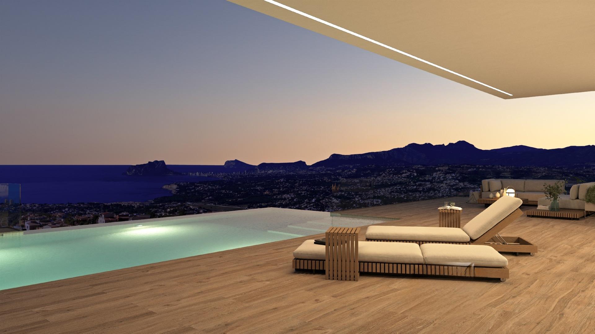 Exclusiva Villa de Lujo con Vistas al Mar en Benitachell, Villa de lujo obra nueva en Benitachell, Alicante. Vistas al mar inigualables, diseño moderno y piscina infinita. 3 hab, 4 baños. Redefine tu vida mediterránea.