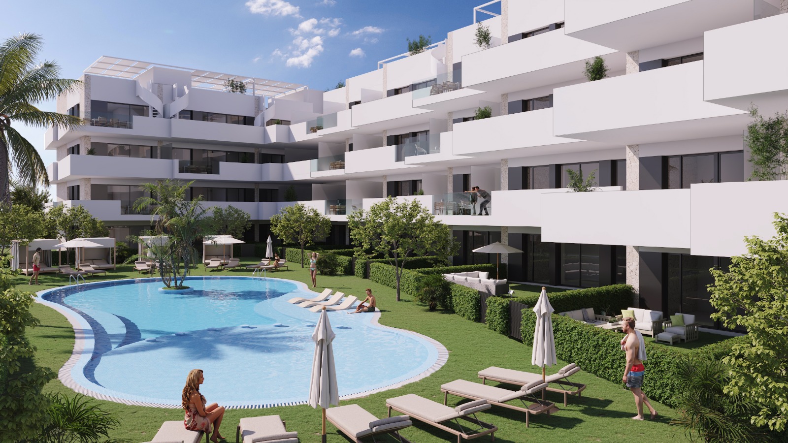 Ático clase premium en La Nucía, Costa Blanca, Ático de lujo 2 hab/2 baños en Destiny, La Nucía, Costa Blanca. Disfruta de terrazas espectaculares, diseño moderno, alta eficiencia energética y servicios prem